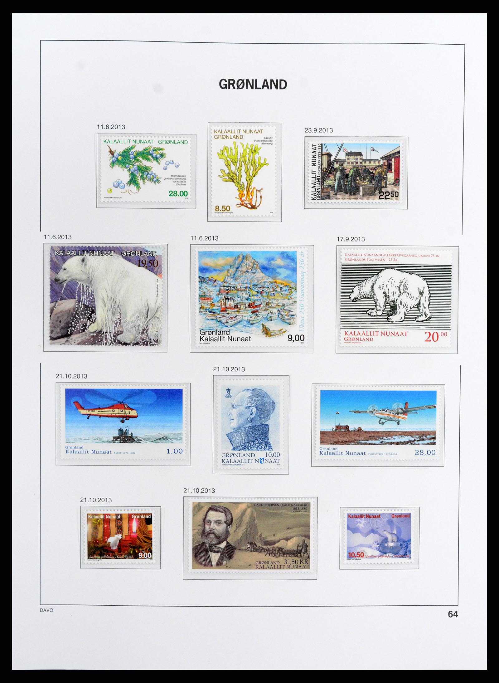 37802 066 - Stamp Collection 37802 Greenland 1905-2019!