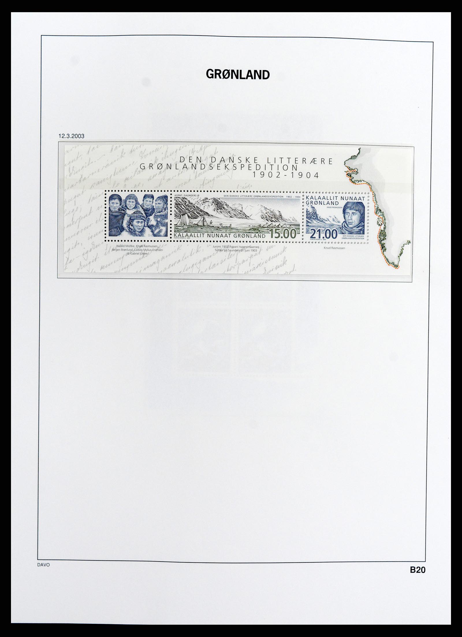 37802 087 - Postzegelverzameling 37802 Groenland 1905-2019!