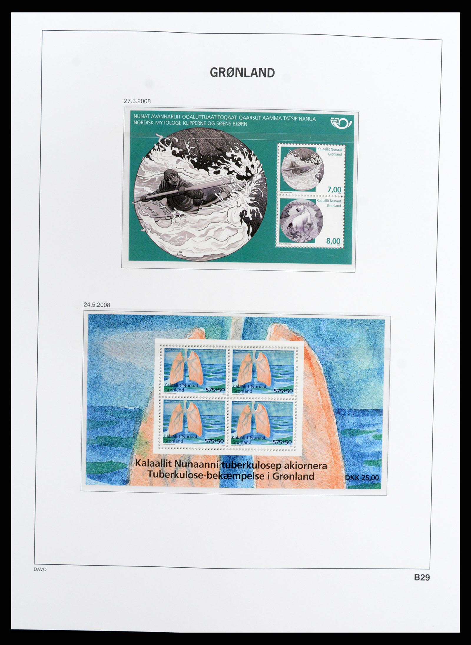 37802 096 - Postzegelverzameling 37802 Groenland 1905-2019!