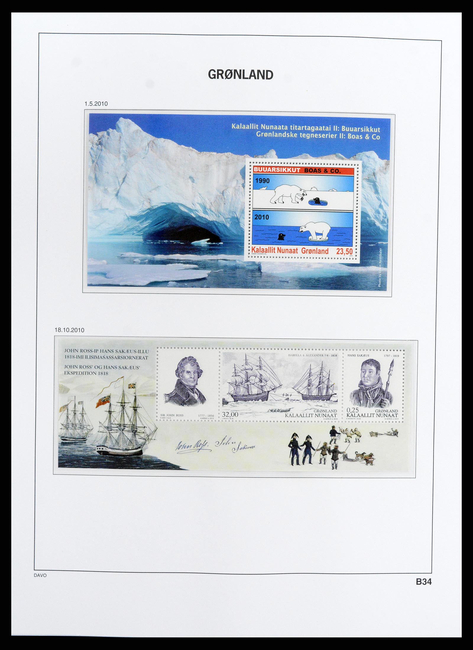 37802 101 - Stamp Collection 37802 Greenland 1905-2019!