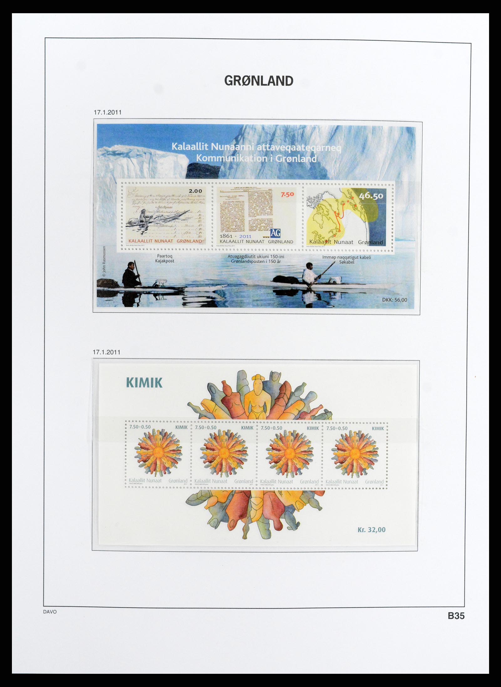 37802 102 - Stamp Collection 37802 Greenland 1905-2019!