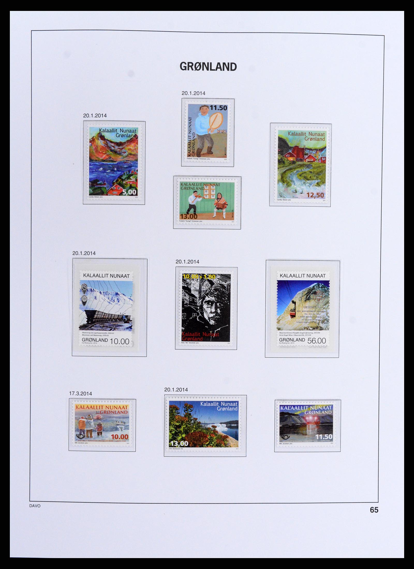 37802 111 - Stamp Collection 37802 Greenland 1905-2019!