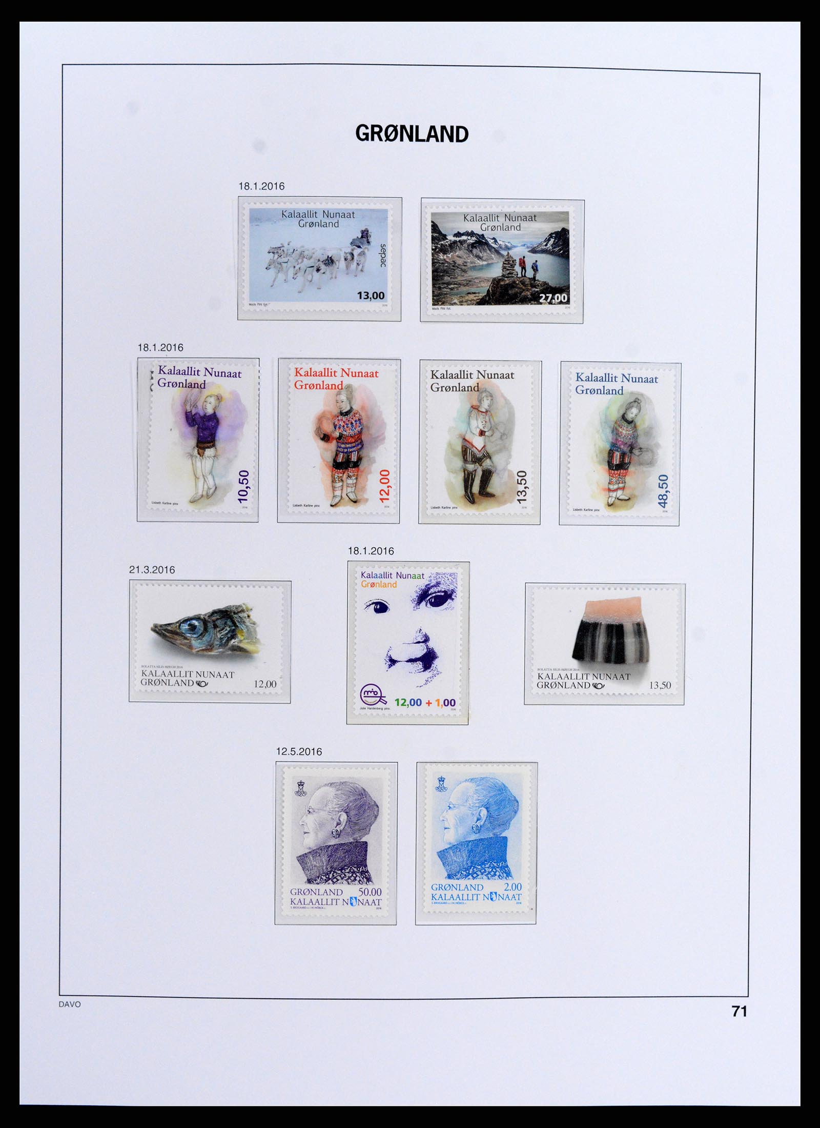 37802 117 - Postzegelverzameling 37802 Groenland 1905-2019!