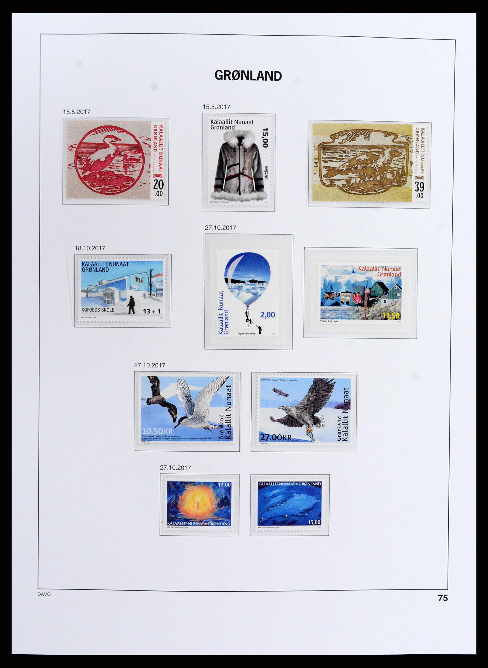 37802 121 - Stamp Collection 37802 Greenland 1905-2019!