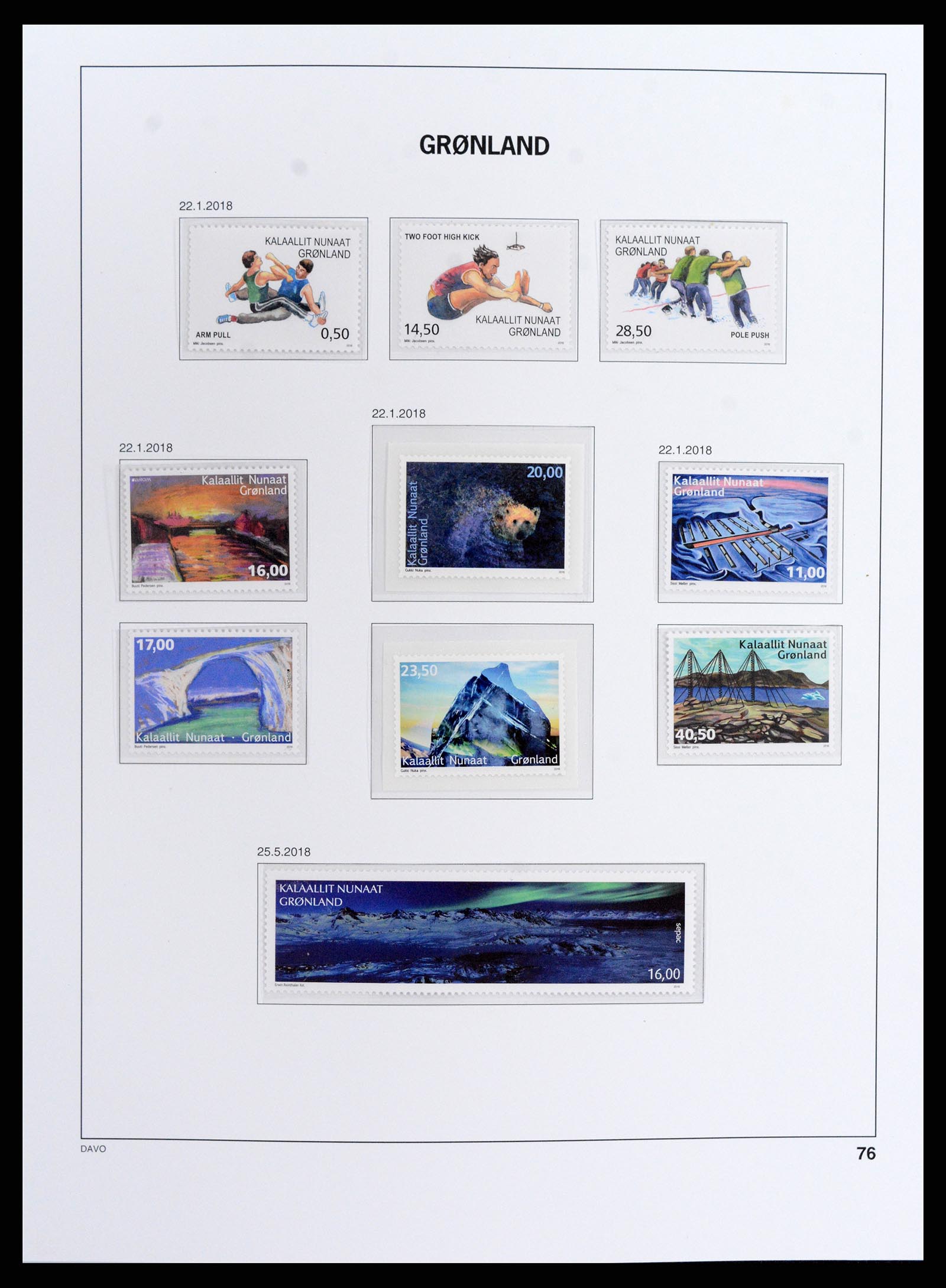 37802 122 - Stamp Collection 37802 Greenland 1905-2019!