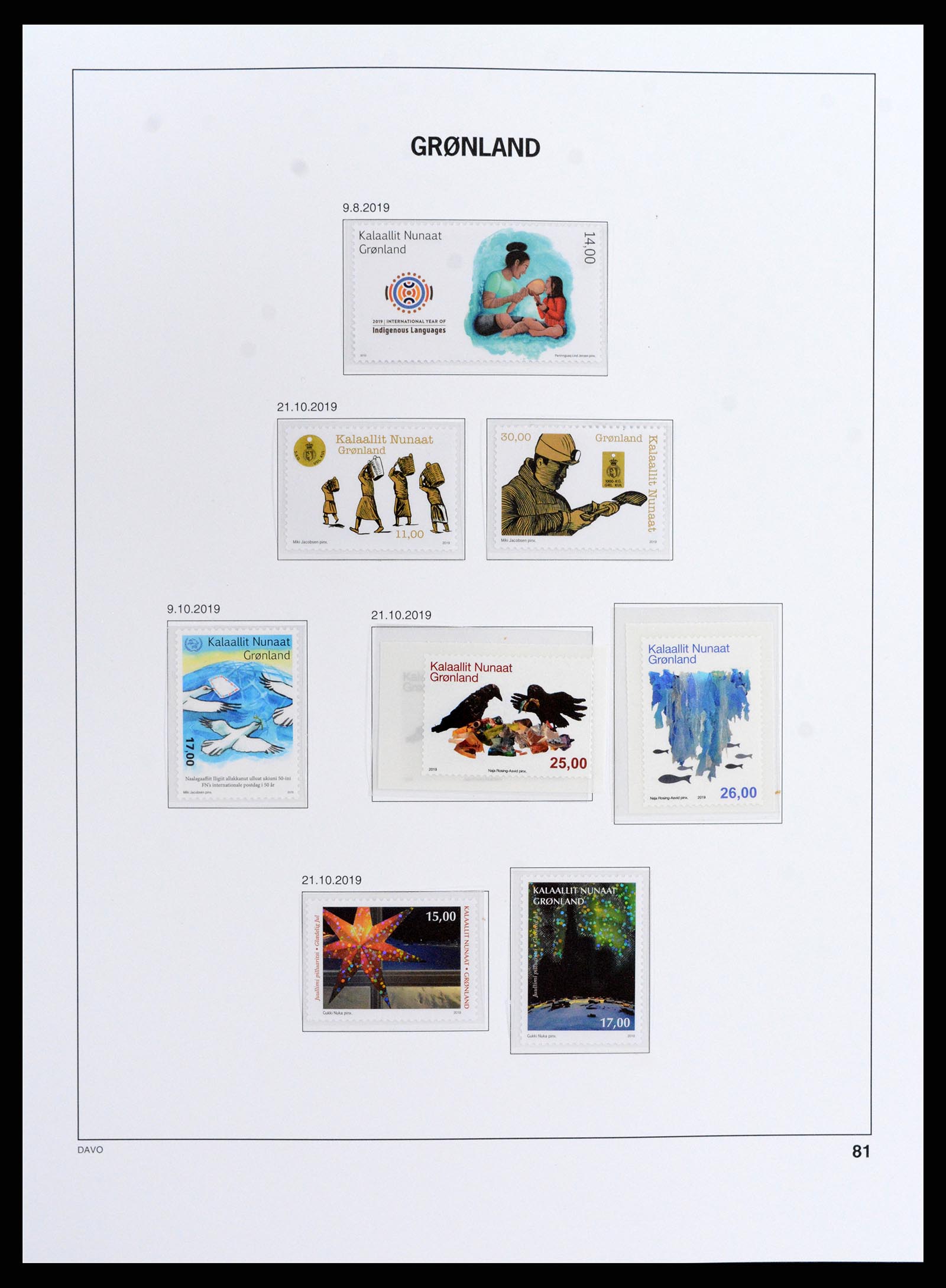 37802 127 - Postzegelverzameling 37802 Groenland 1905-2019!