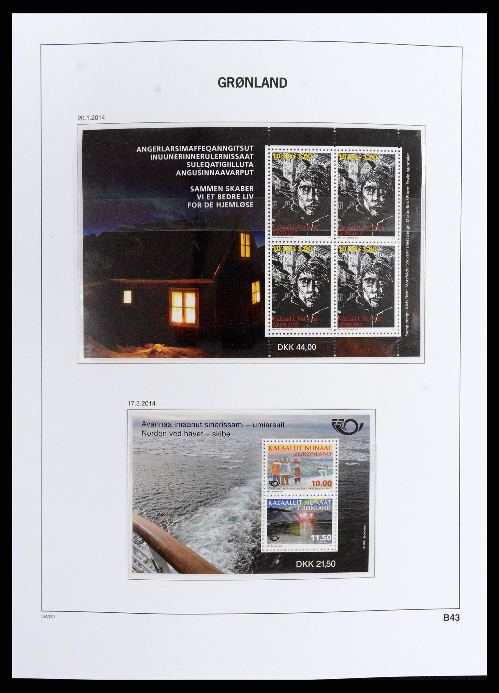 37802 128 - Postzegelverzameling 37802 Groenland 1905-2019!