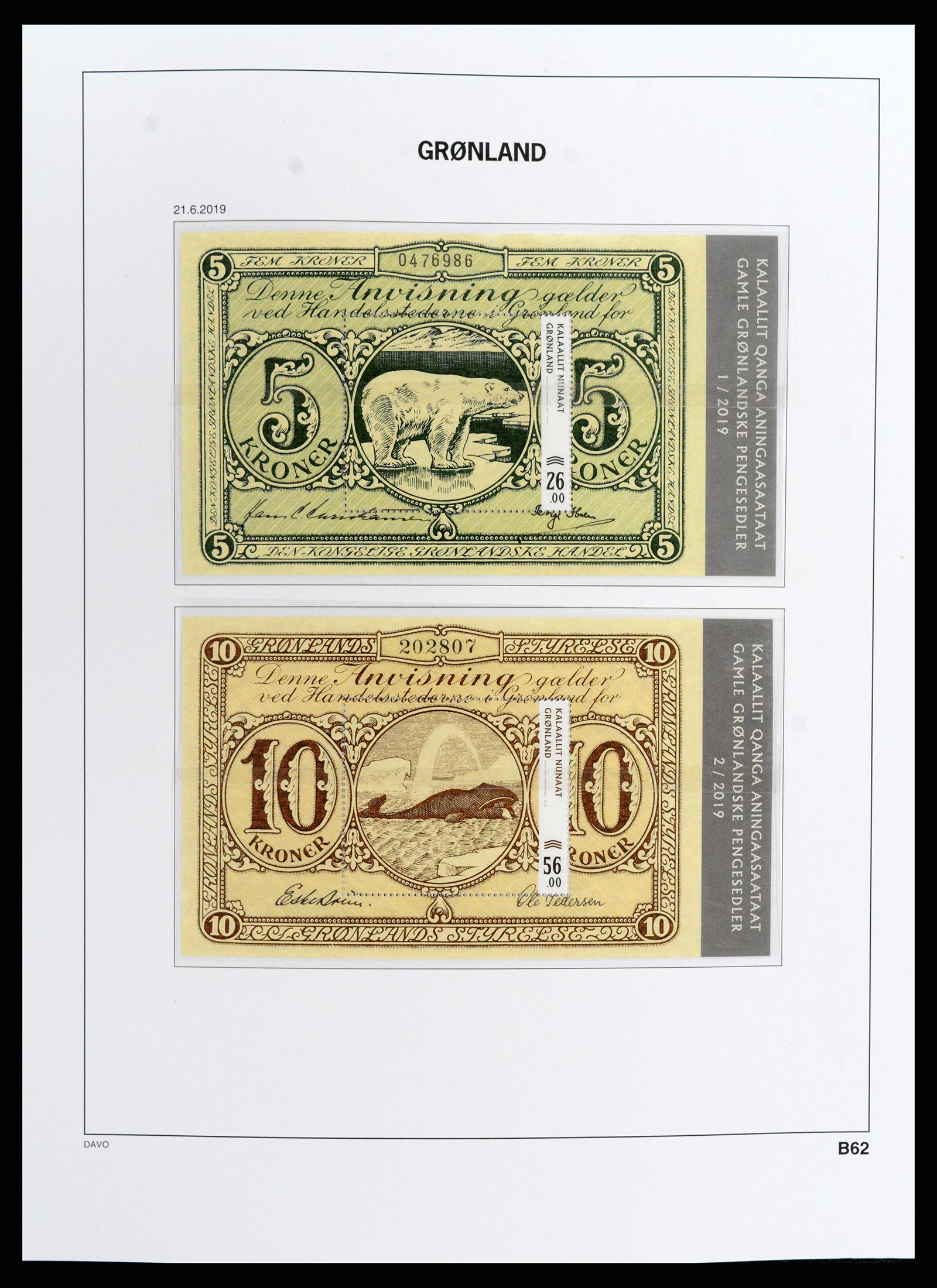 37802 147 - Postzegelverzameling 37802 Groenland 1905-2019!