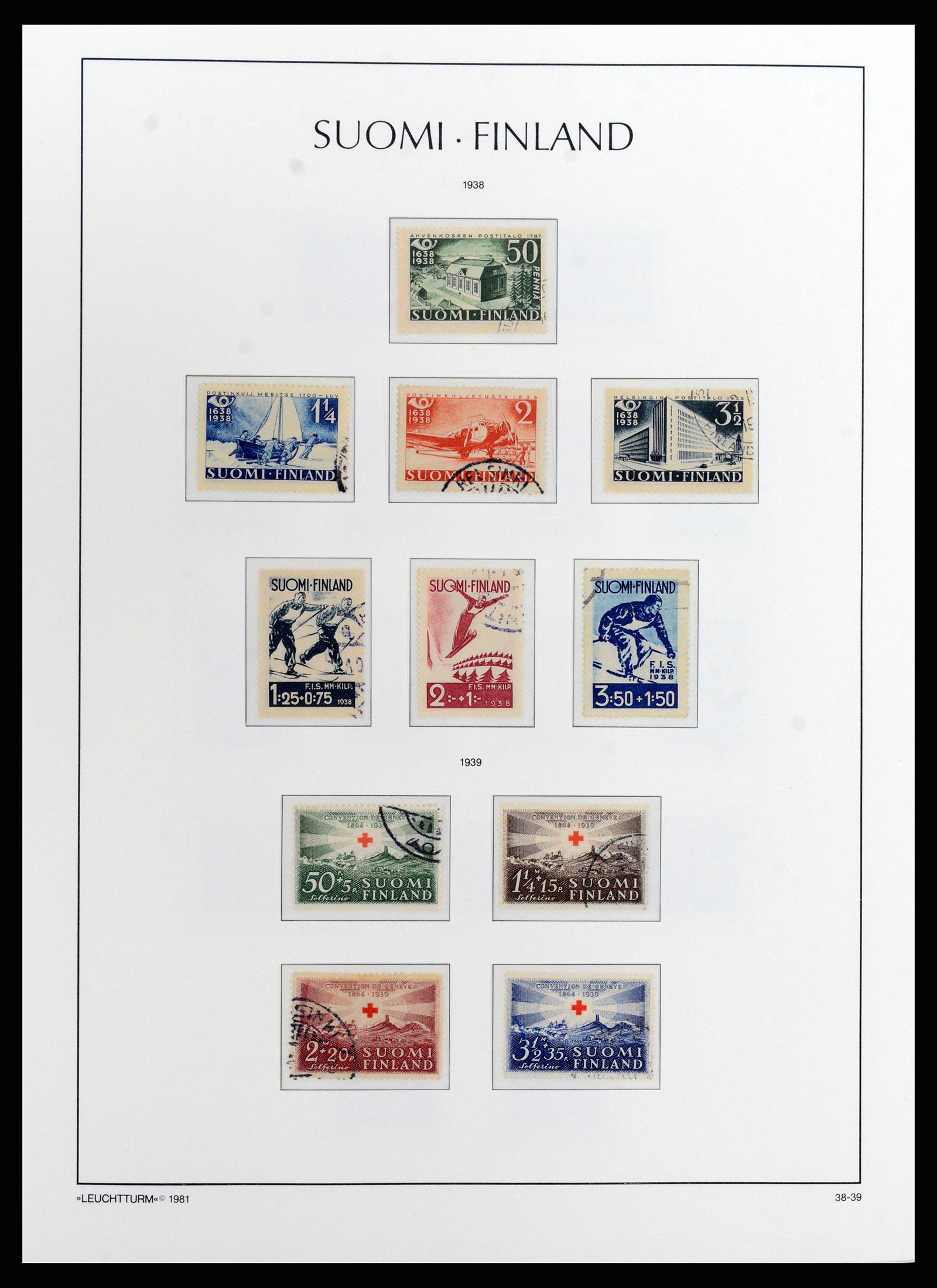 37803 023 - Postzegelverzameling 37803 Finland 1860-1999.