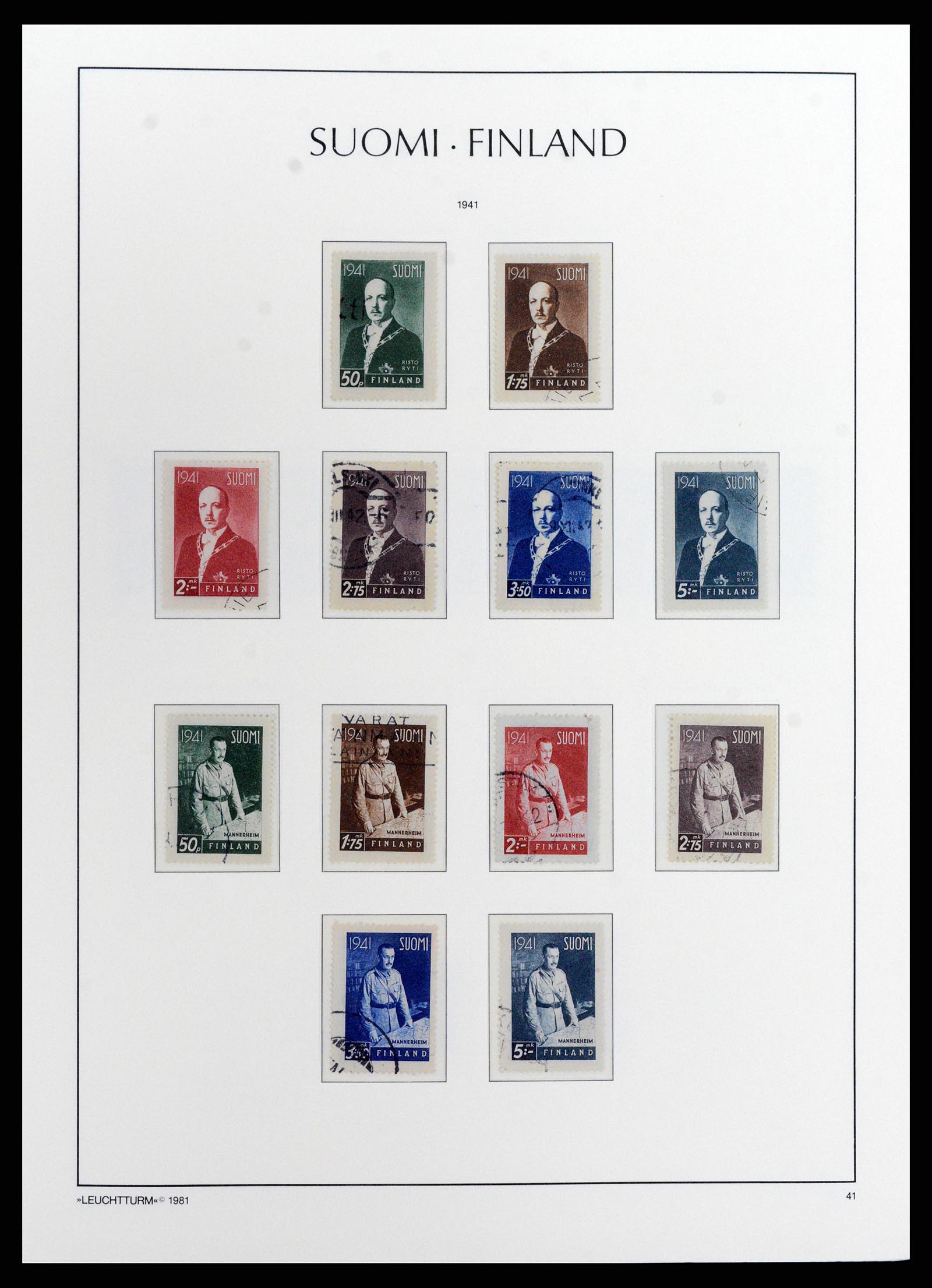 37803 025 - Postzegelverzameling 37803 Finland 1860-1999.