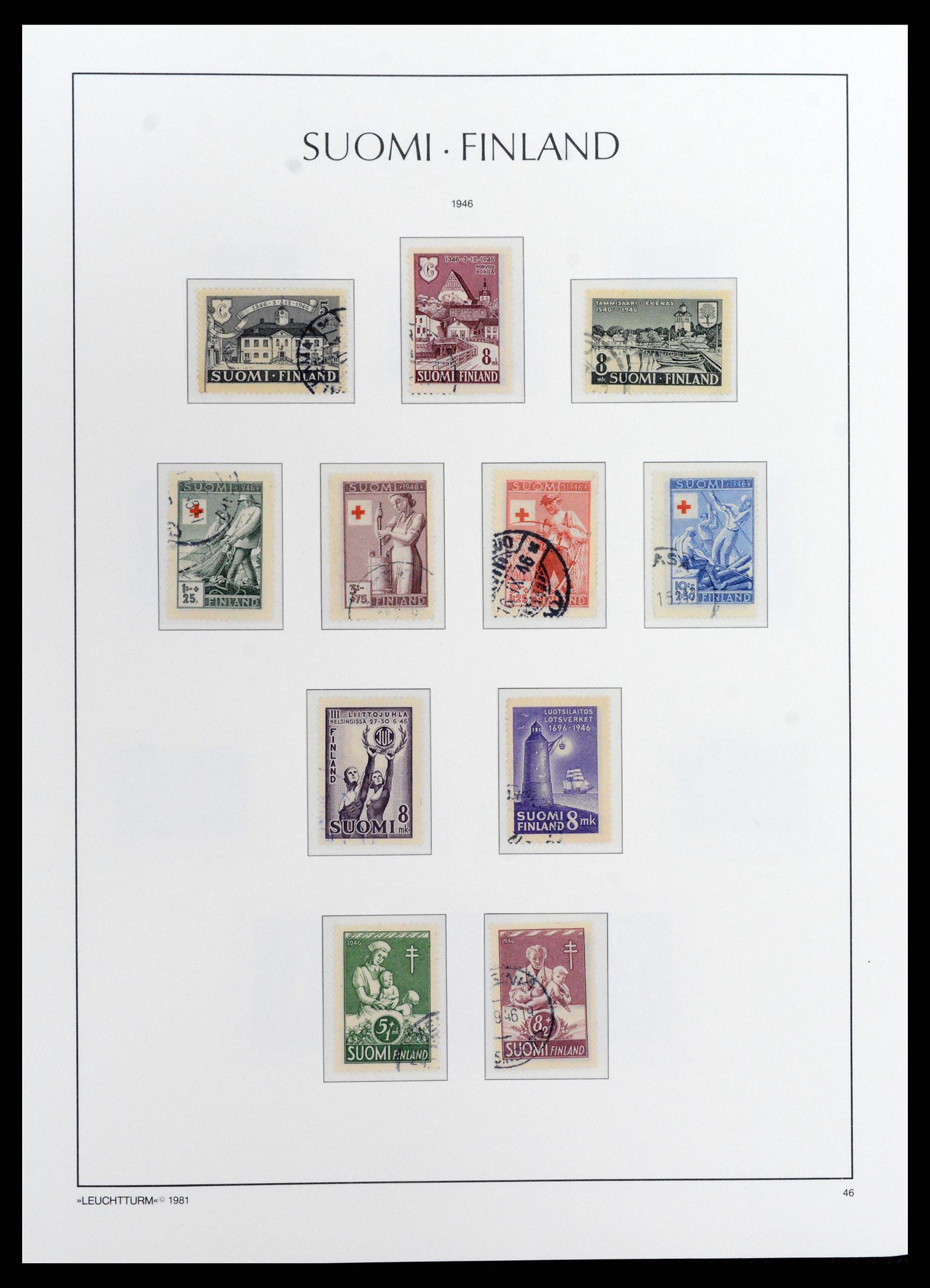 37803 028 - Postzegelverzameling 37803 Finland 1860-1999.