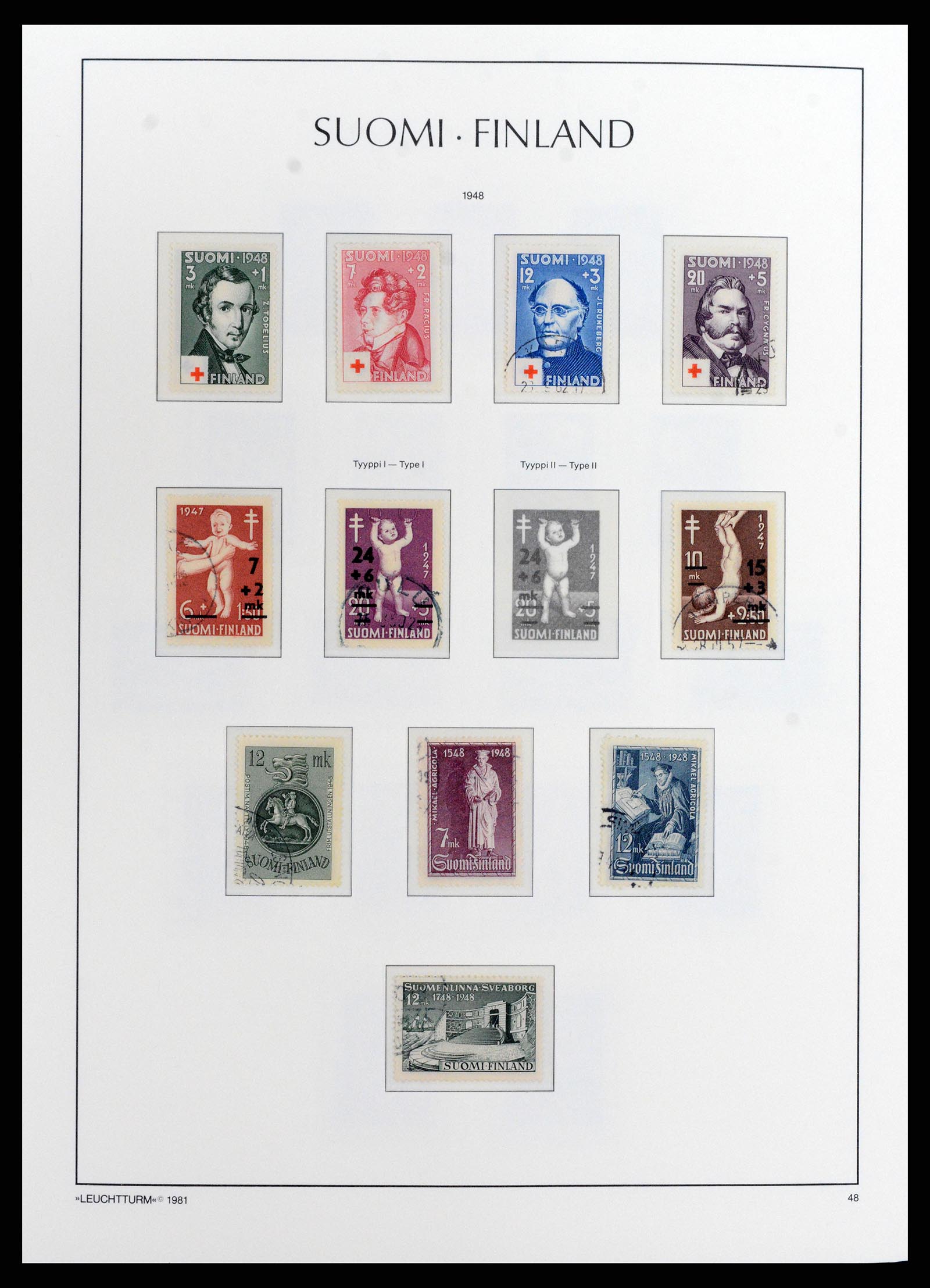 37803 030 - Postzegelverzameling 37803 Finland 1860-1999.
