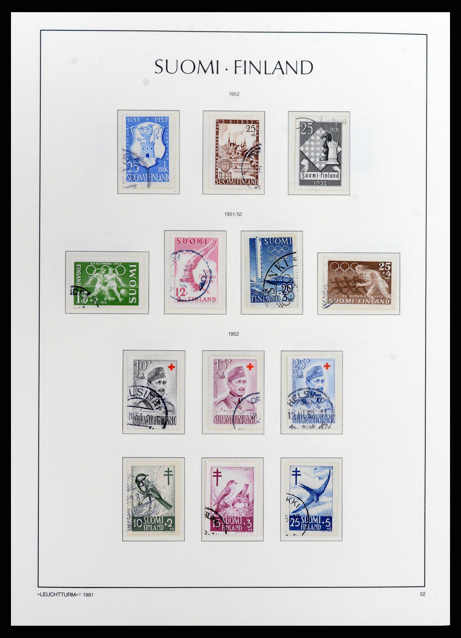 37803 033 - Postzegelverzameling 37803 Finland 1860-1999.