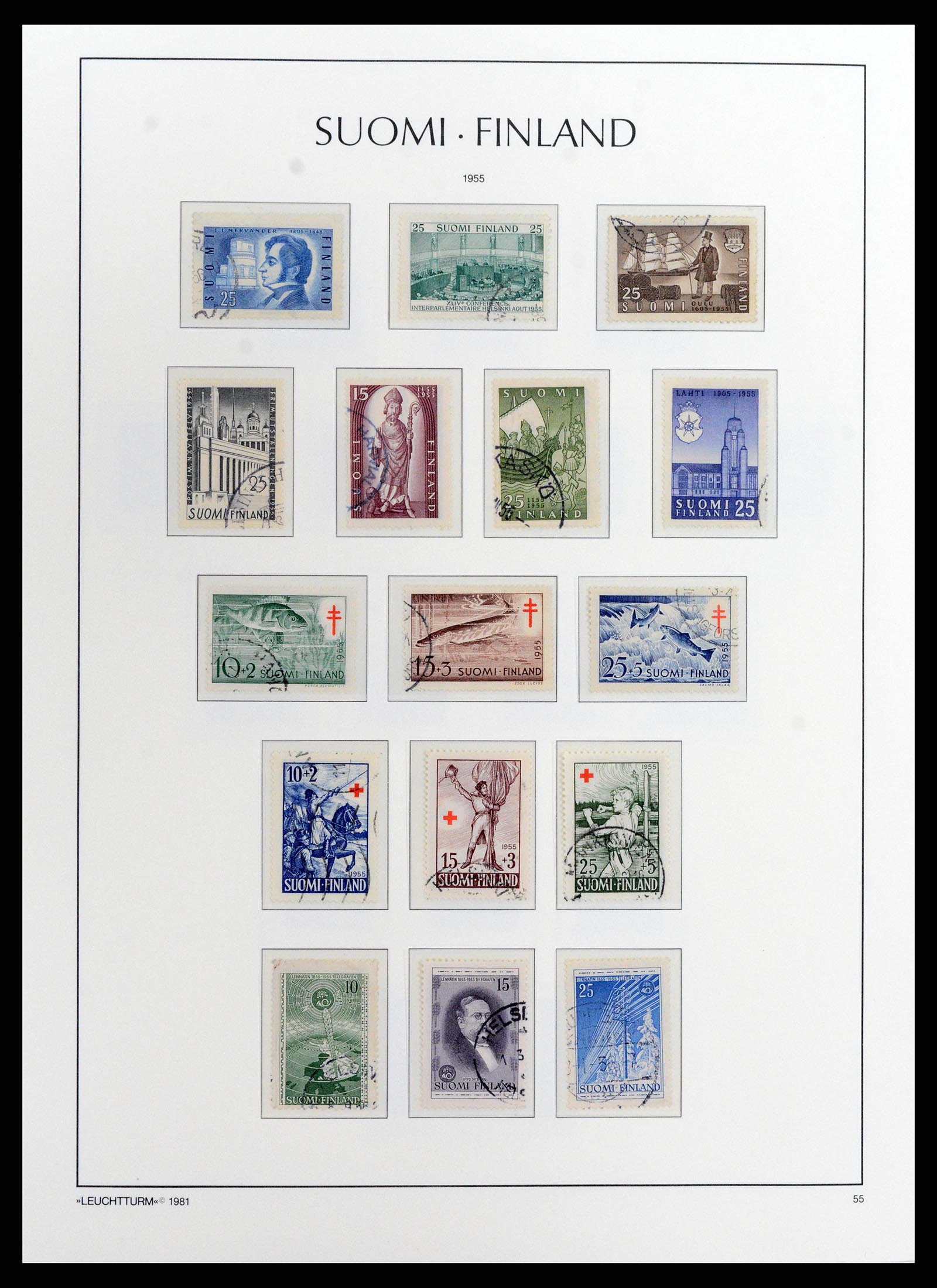 37803 036 - Postzegelverzameling 37803 Finland 1860-1999.