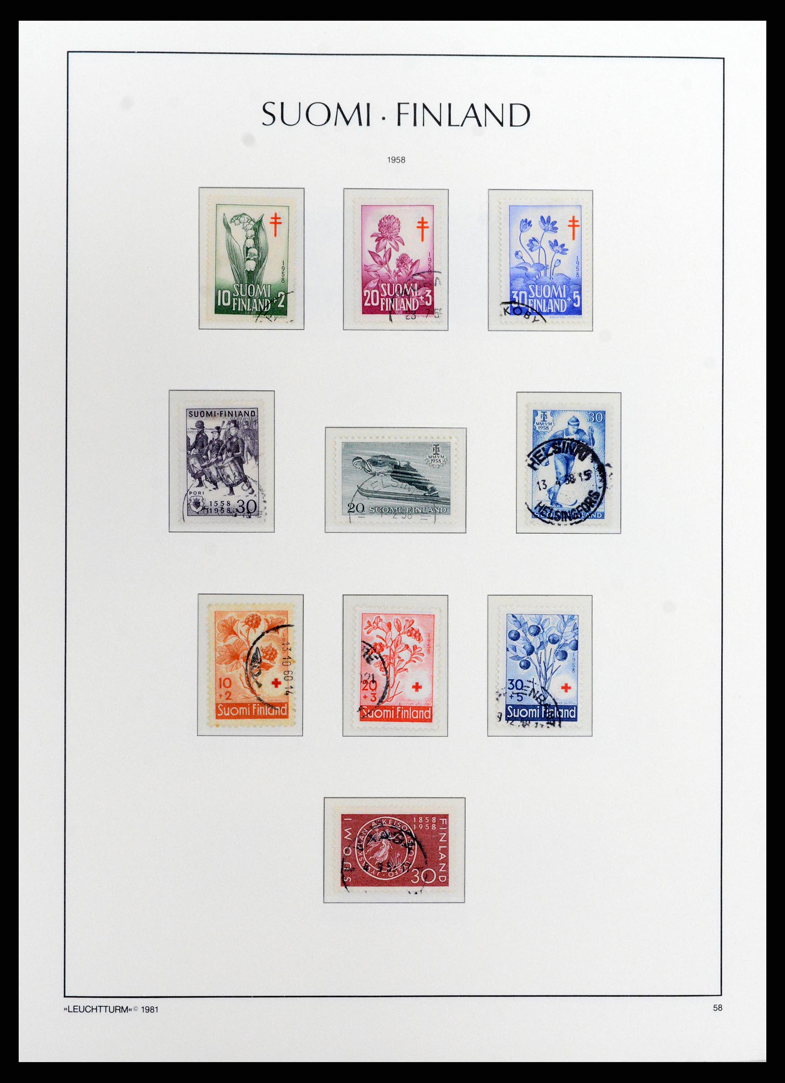 37803 039 - Postzegelverzameling 37803 Finland 1860-1999.