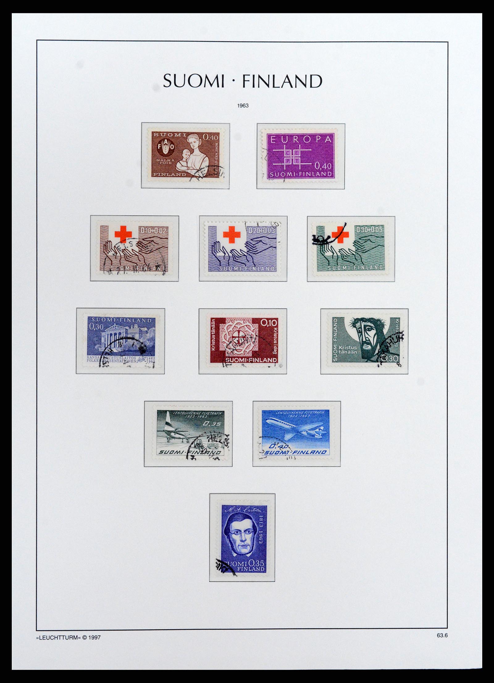 37803 049 - Postzegelverzameling 37803 Finland 1860-1999.