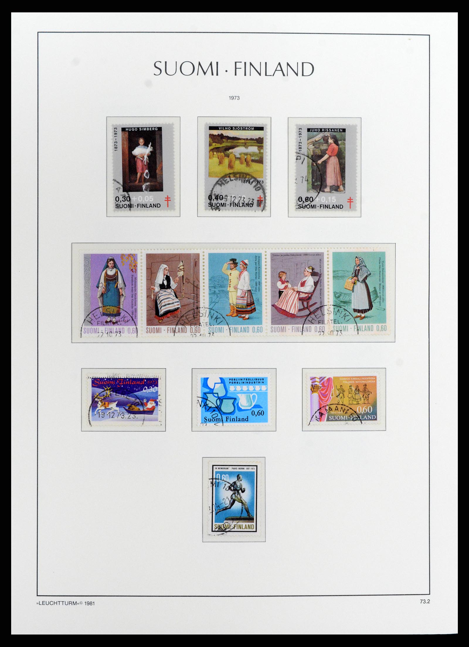 37803 059 - Postzegelverzameling 37803 Finland 1860-1999.