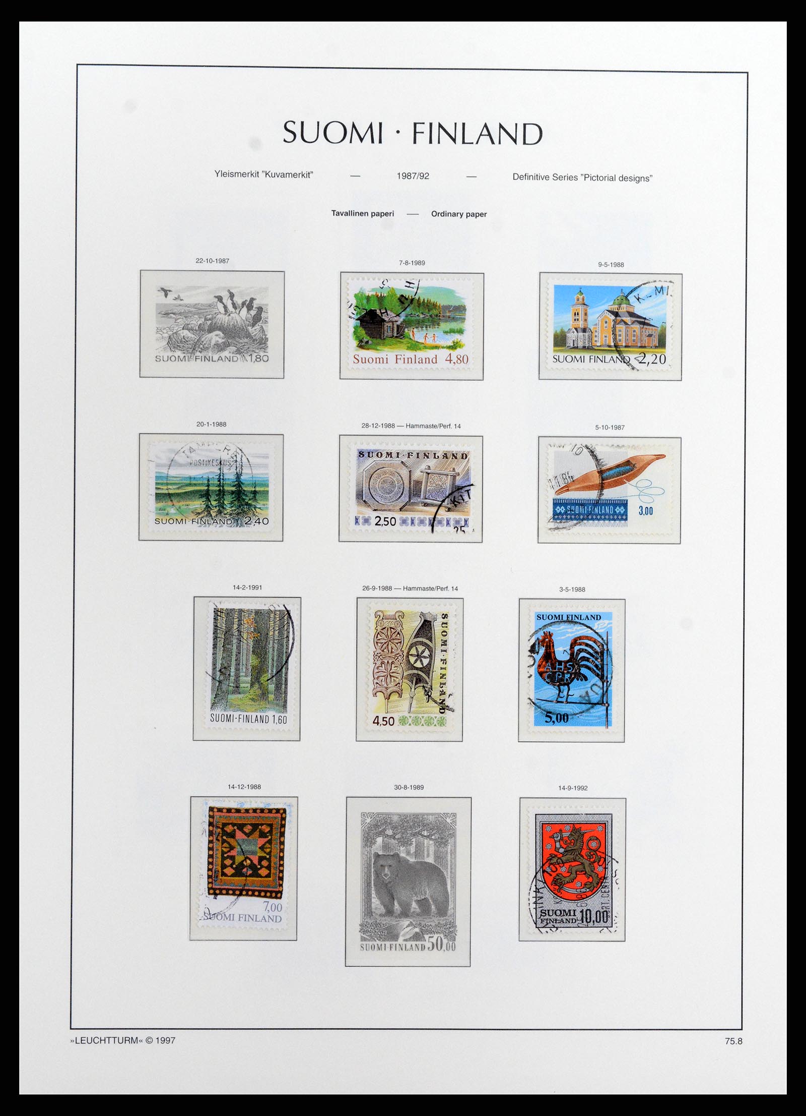 37803 068 - Stamp Collection 37803 Finland 1860-1999.