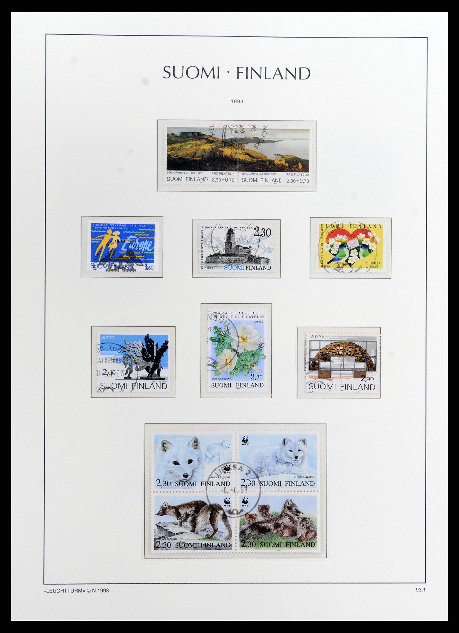 37803 105 - Postzegelverzameling 37803 Finland 1860-1999.