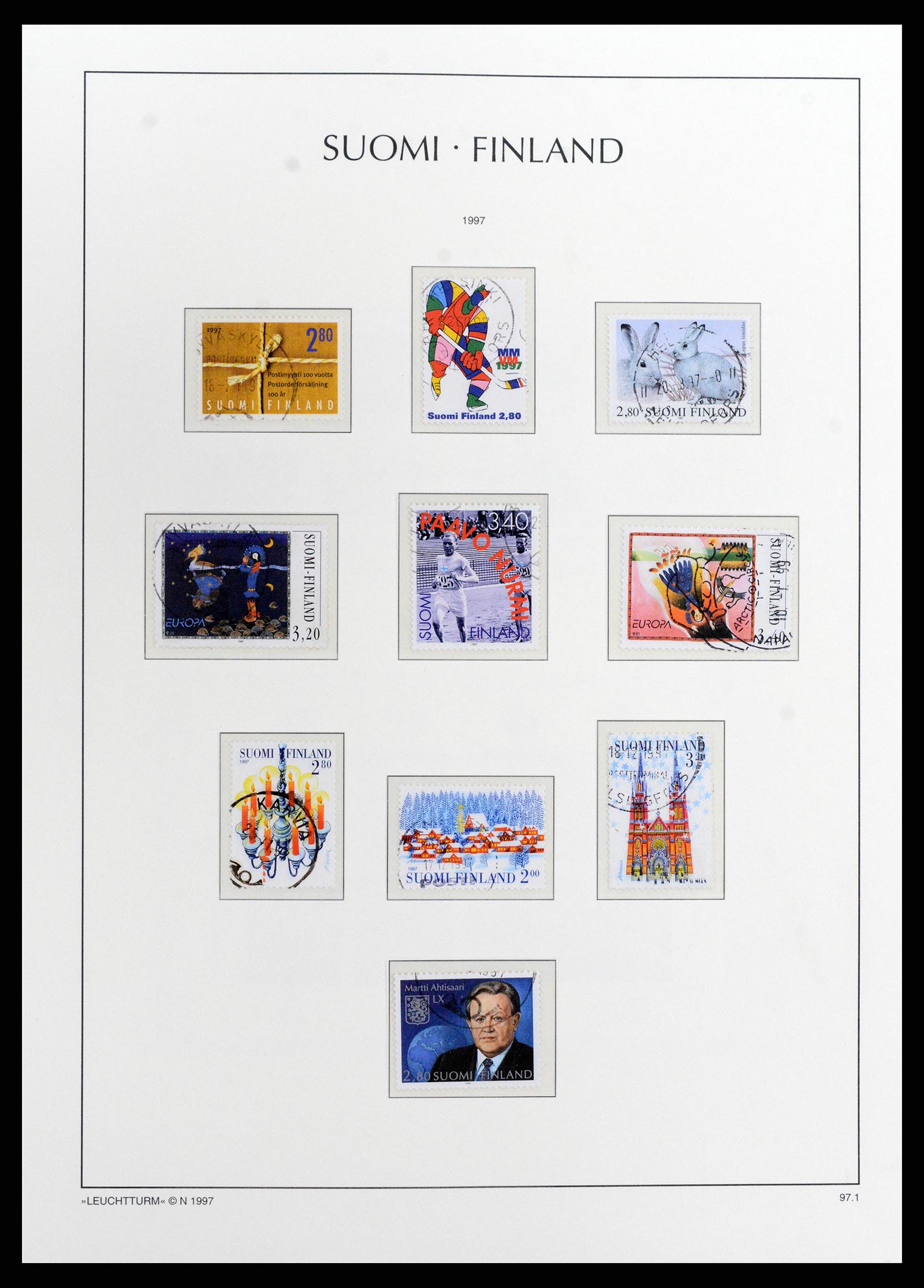 37803 119 - Postzegelverzameling 37803 Finland 1860-1999.
