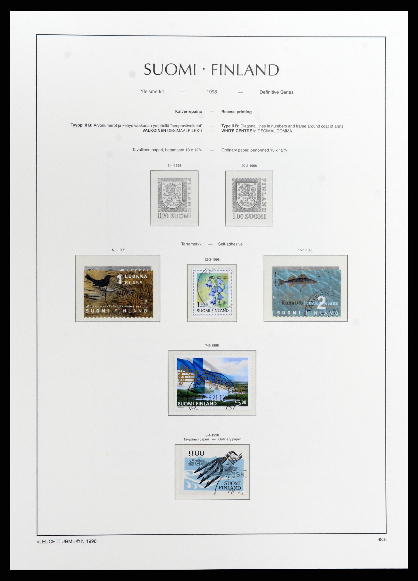 37803 128 - Postzegelverzameling 37803 Finland 1860-1999.