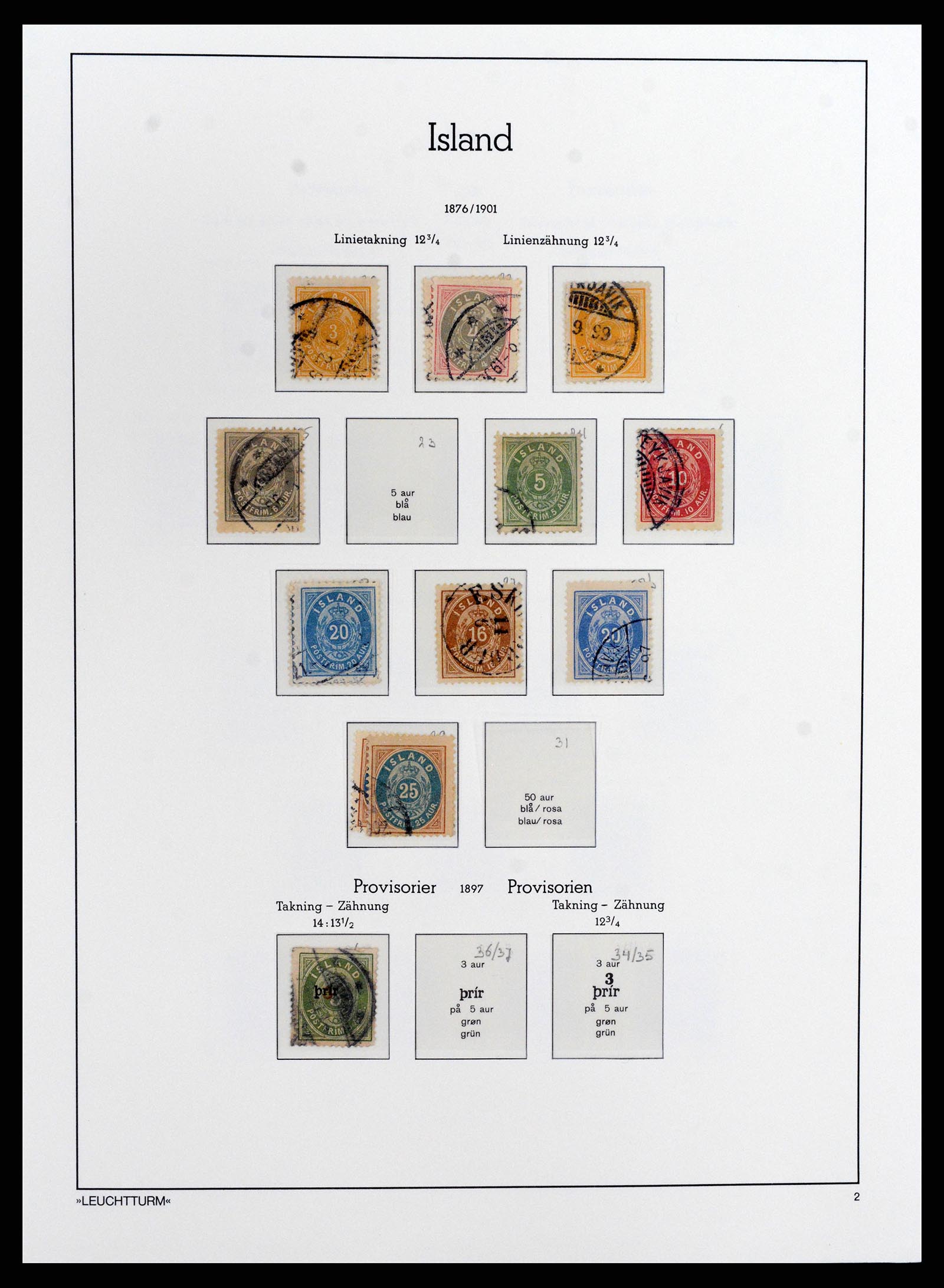 37804 002 - Postzegelverzameling 37804 IJsland 1873-2014.
