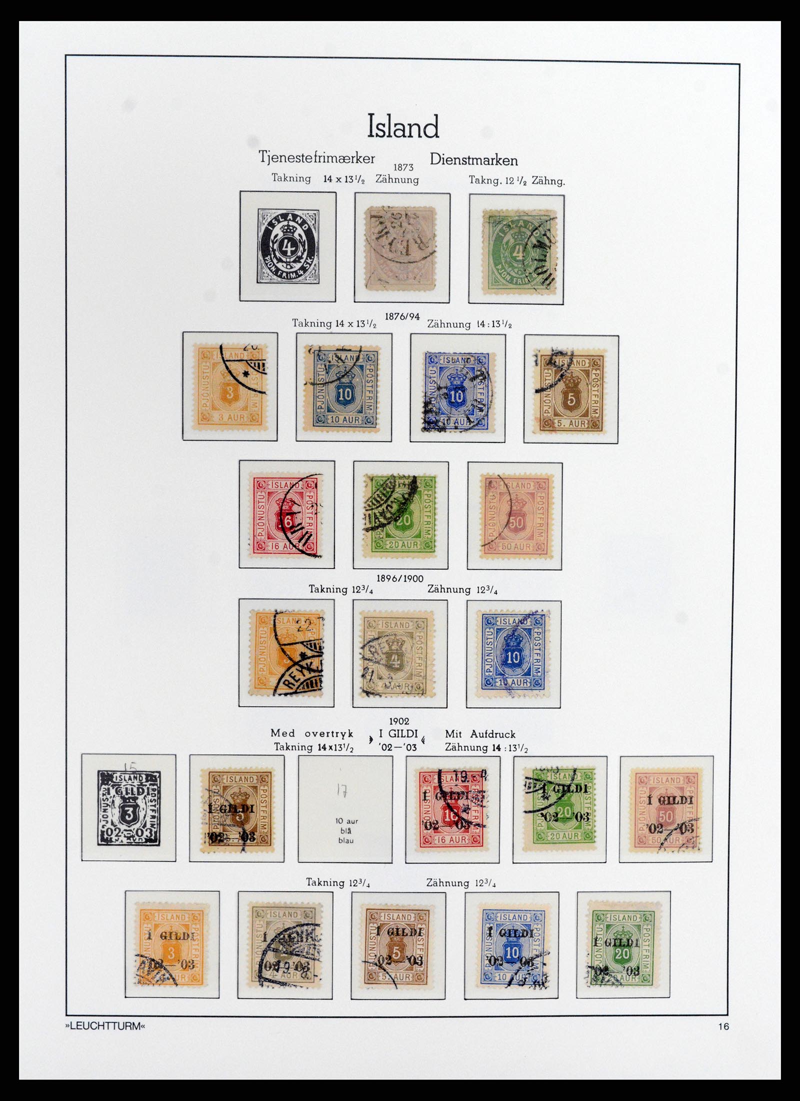 37804 016 - Stamp Collection 37804 Iceland 1873-2014.