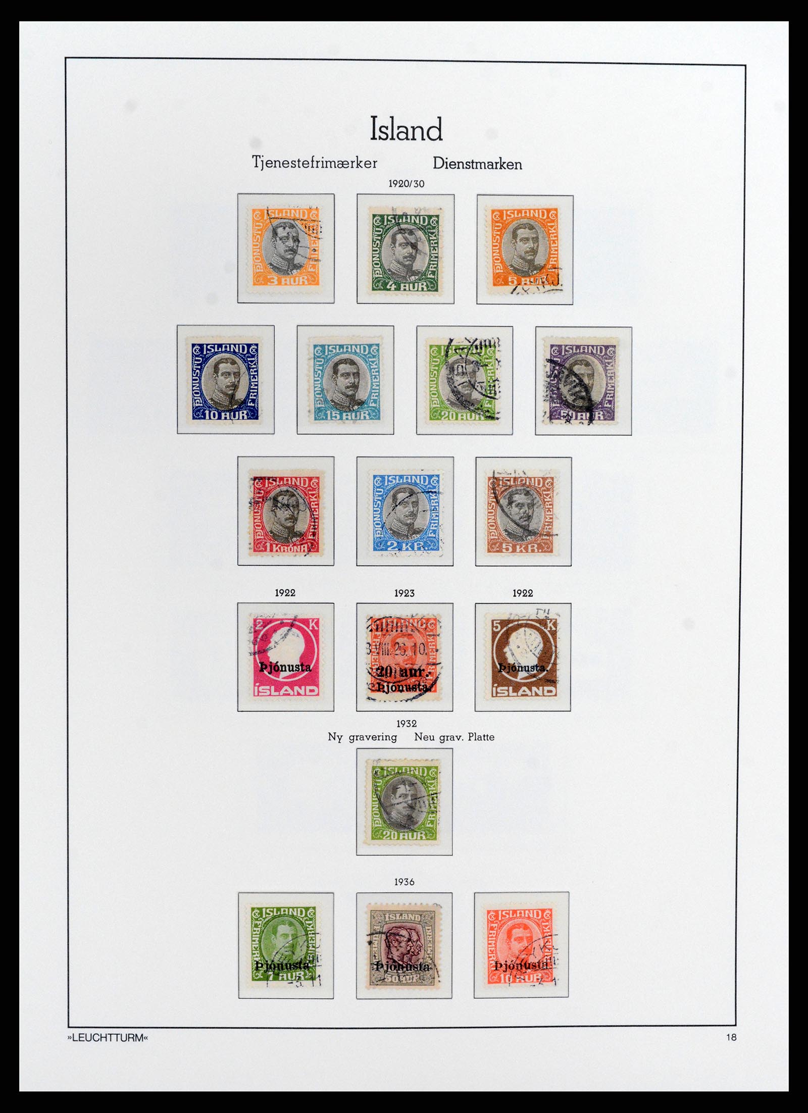37804 018 - Stamp Collection 37804 Iceland 1873-2014.