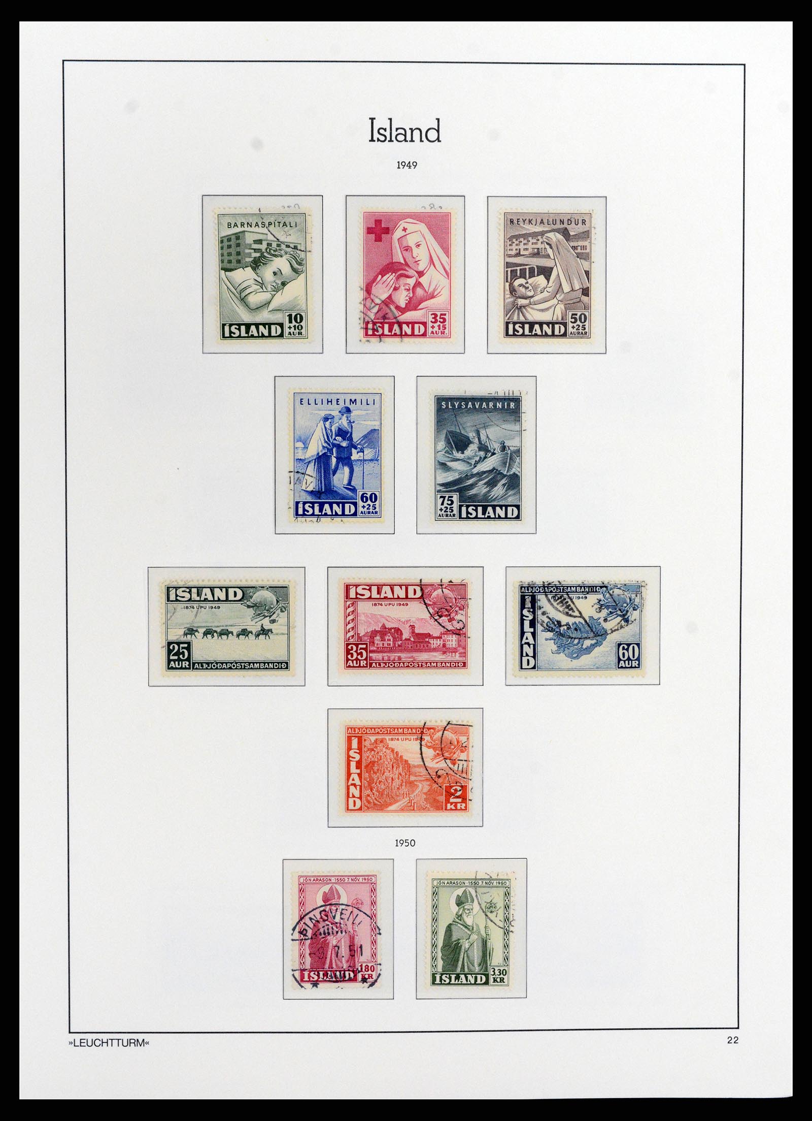 37804 022 - Stamp Collection 37804 Iceland 1873-2014.