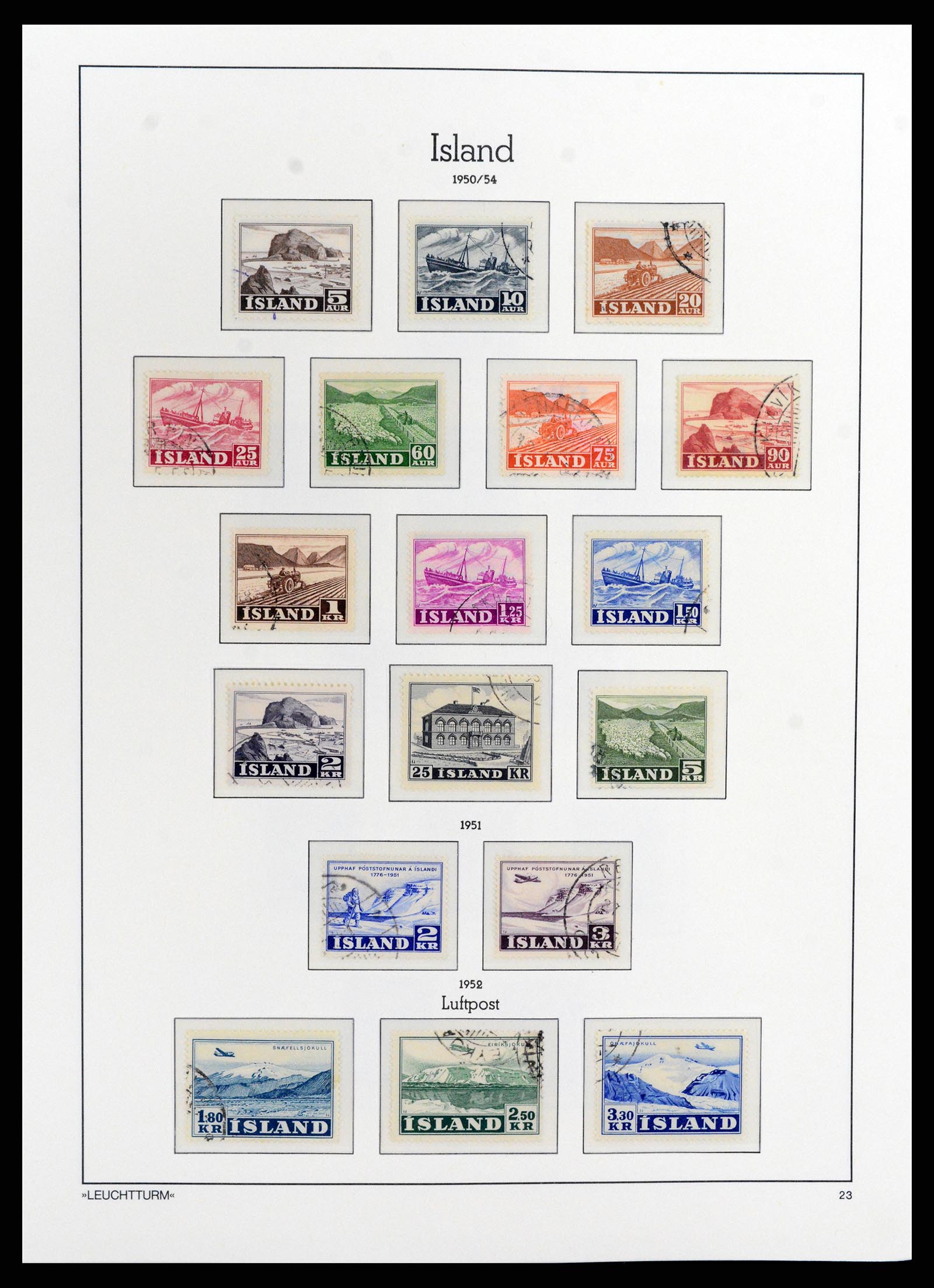 37804 023 - Stamp Collection 37804 Iceland 1873-2014.