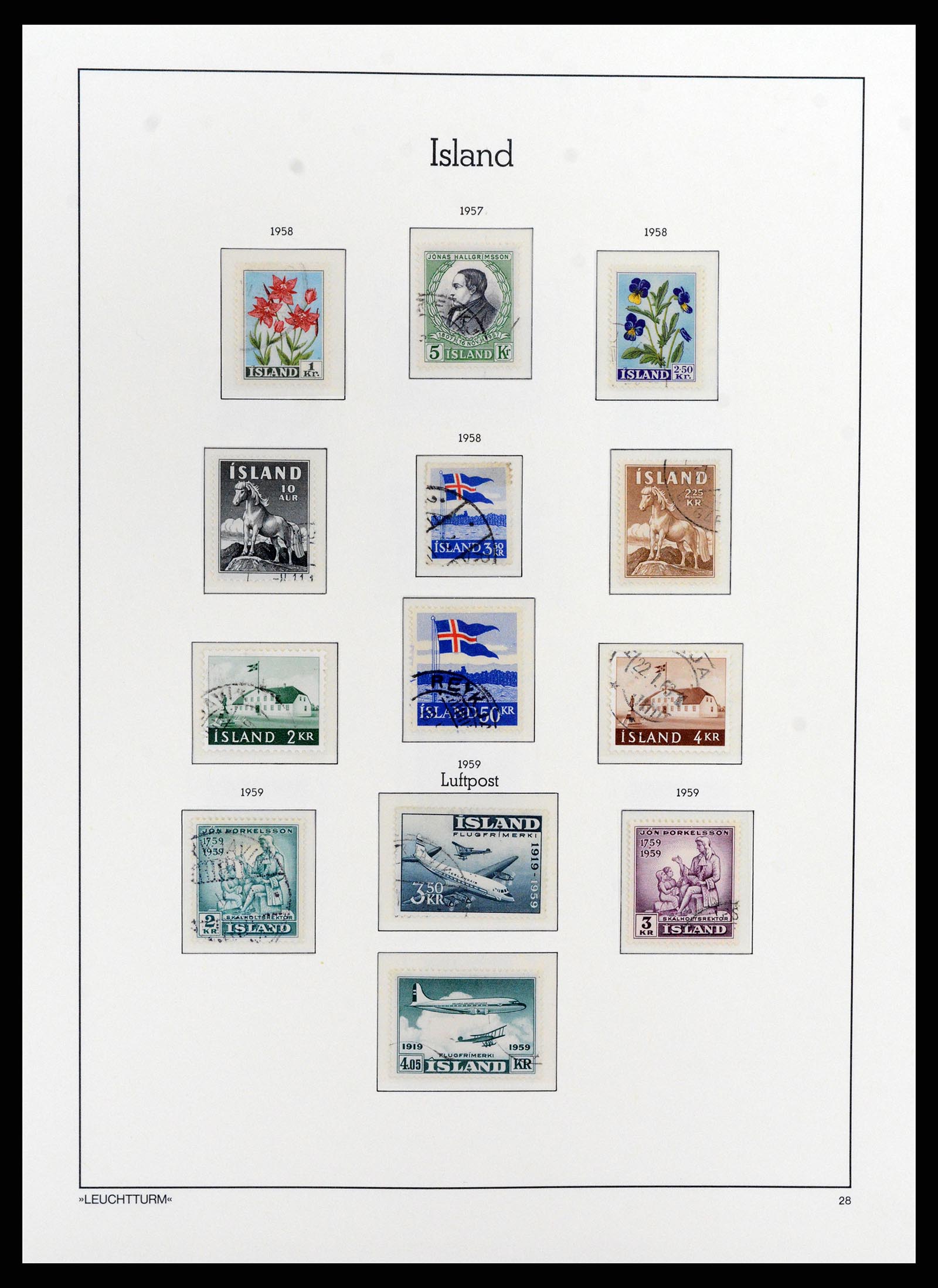 37804 028 - Stamp Collection 37804 Iceland 1873-2014.