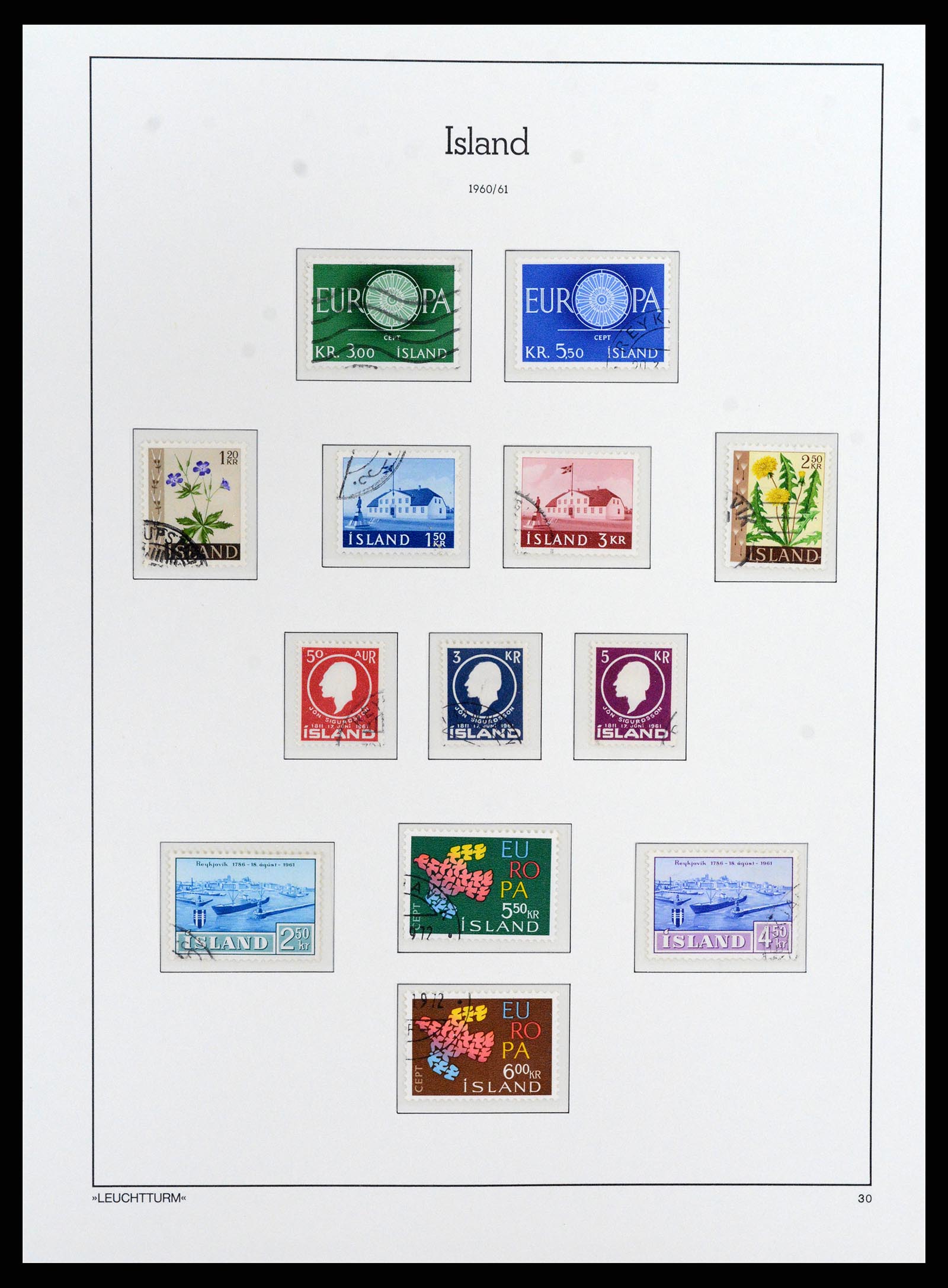 37804 030 - Stamp Collection 37804 Iceland 1873-2014.