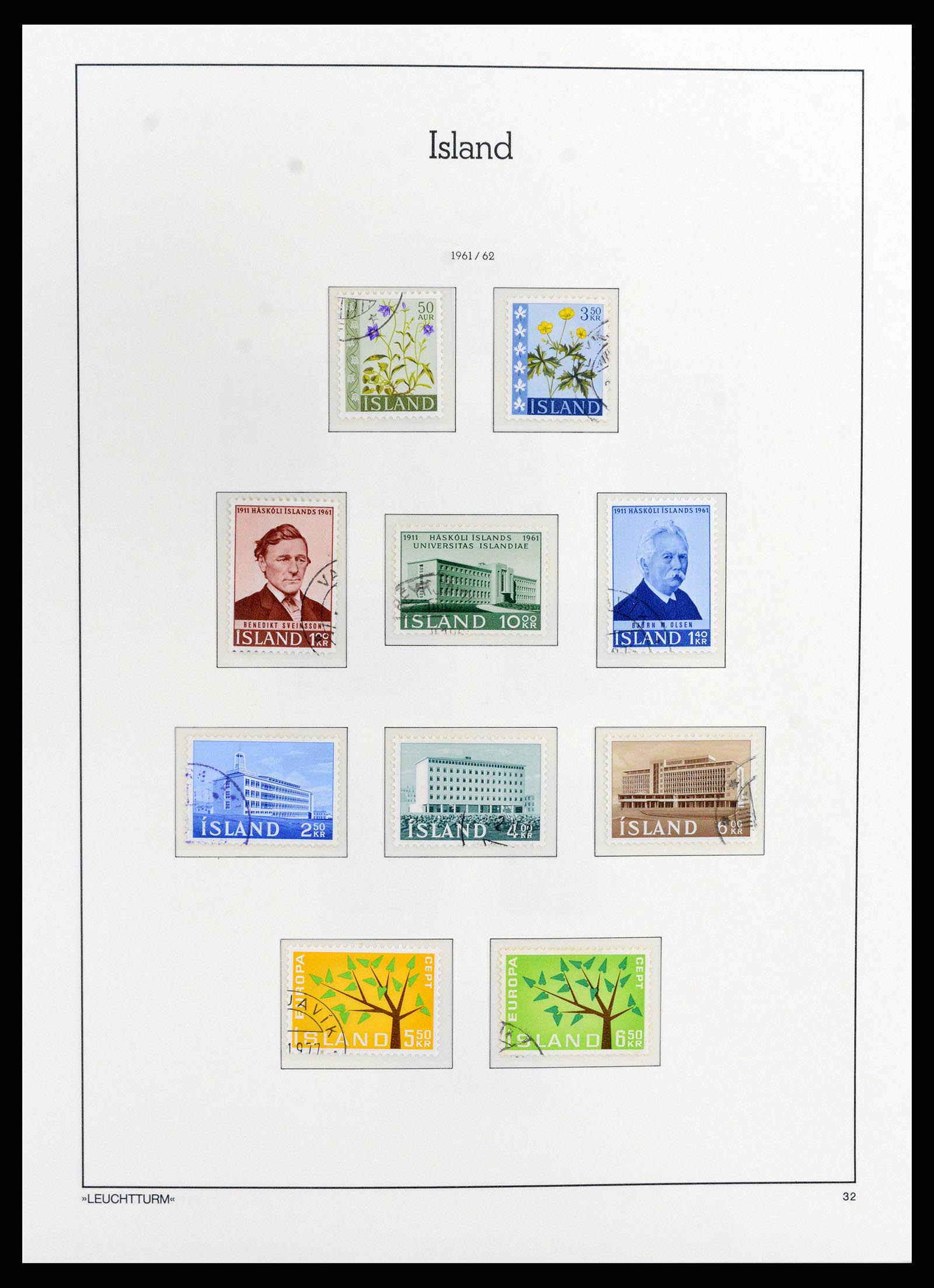 37804 032 - Stamp Collection 37804 Iceland 1873-2014.