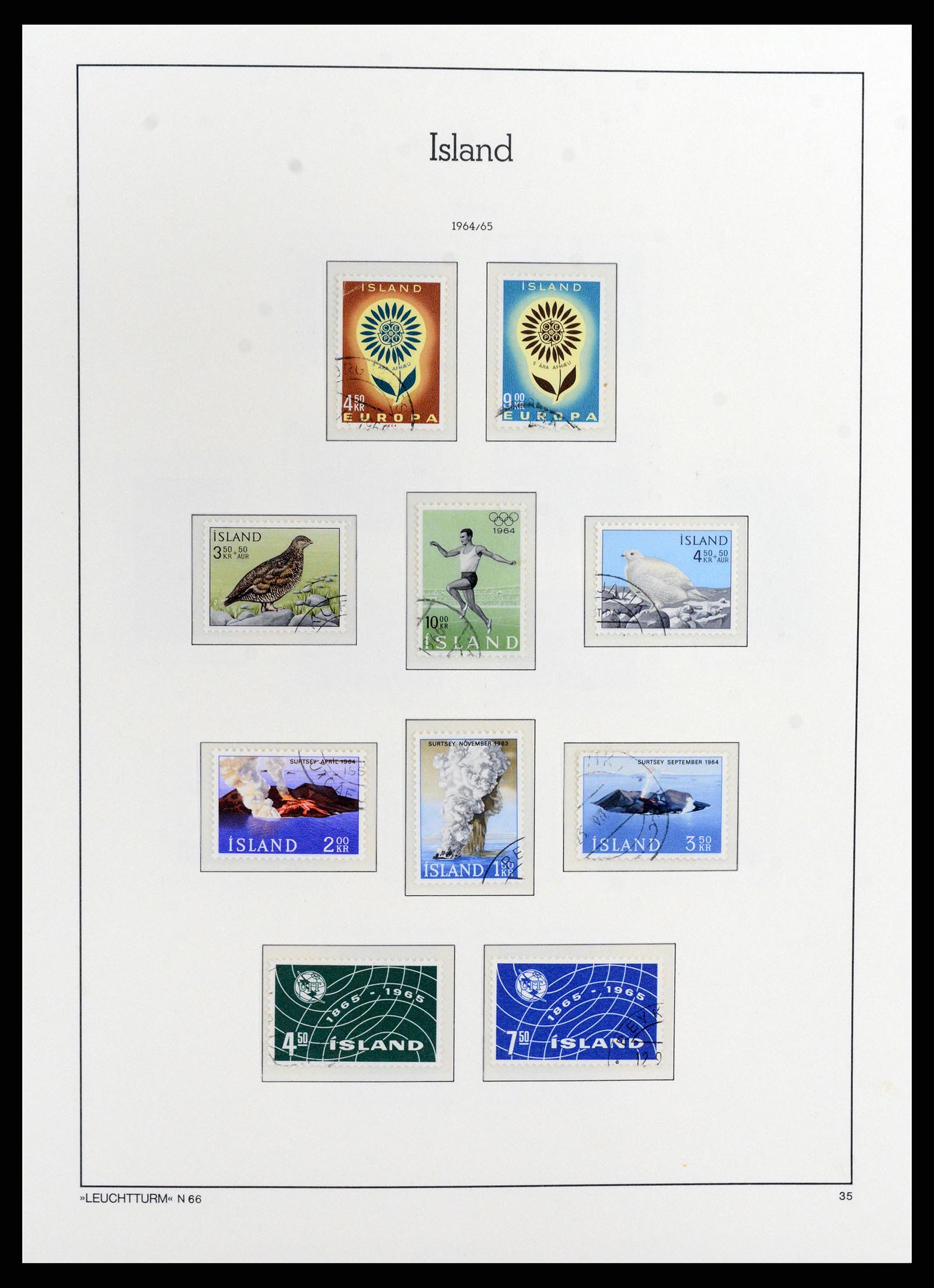 37804 035 - Stamp Collection 37804 Iceland 1873-2014.