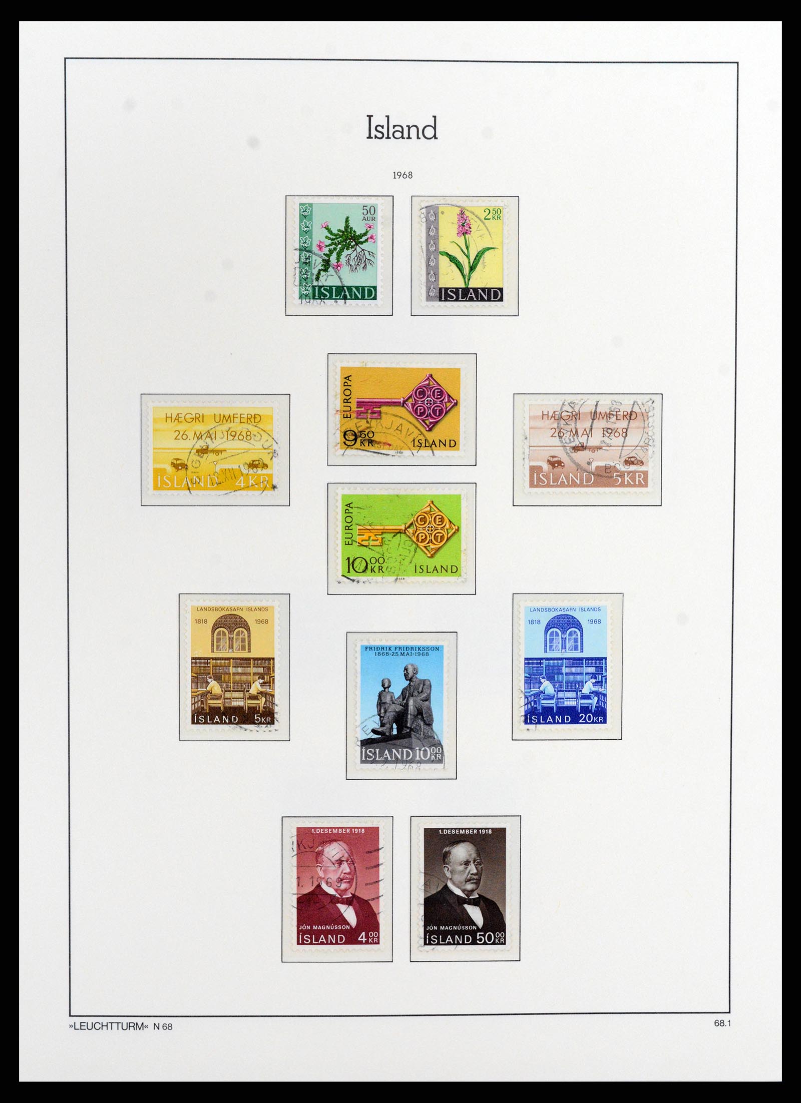 37804 038 - Stamp Collection 37804 Iceland 1873-2014.