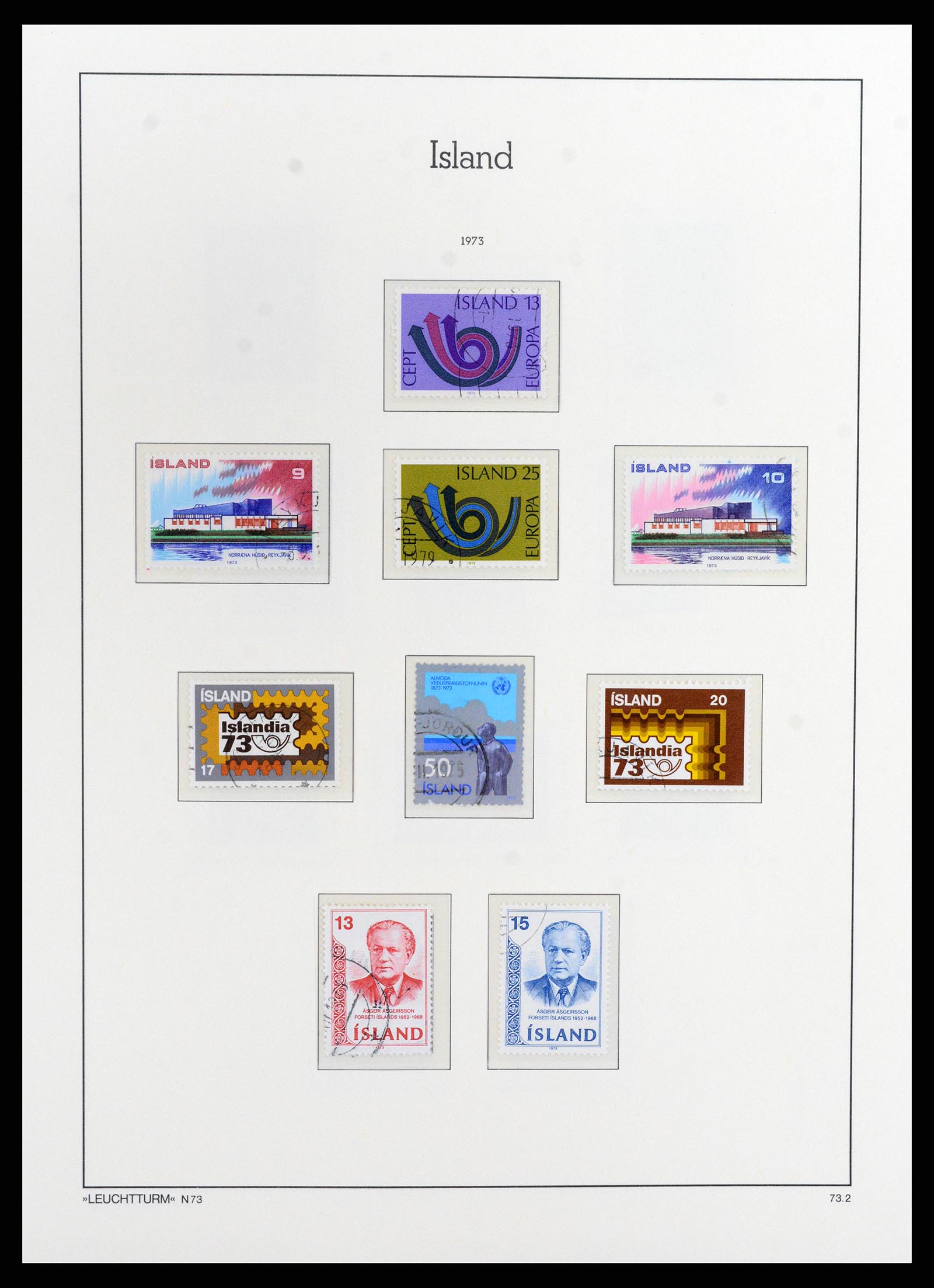 37804 045 - Postzegelverzameling 37804 IJsland 1873-2014.