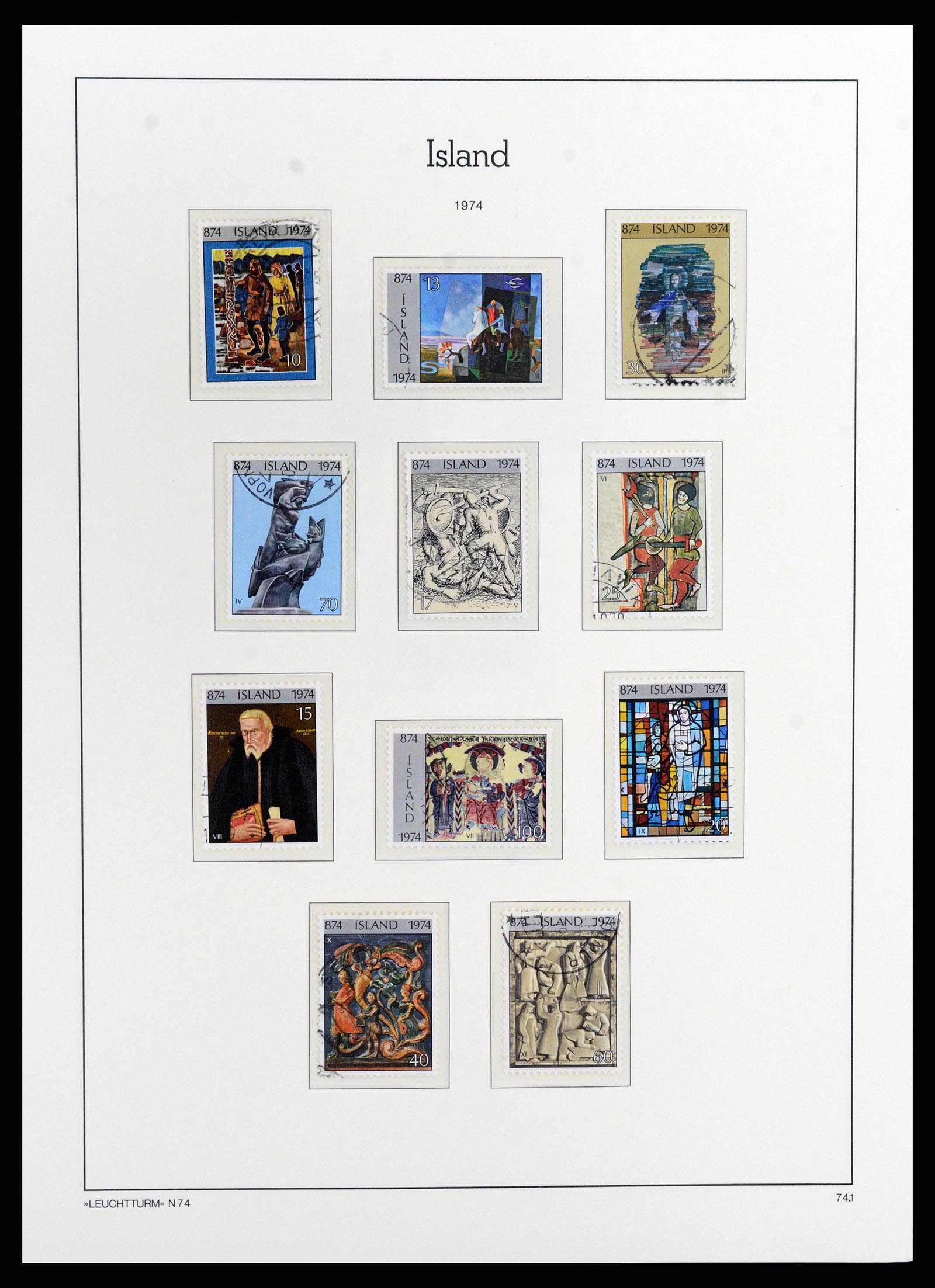 37804 046 - Postzegelverzameling 37804 IJsland 1873-2014.