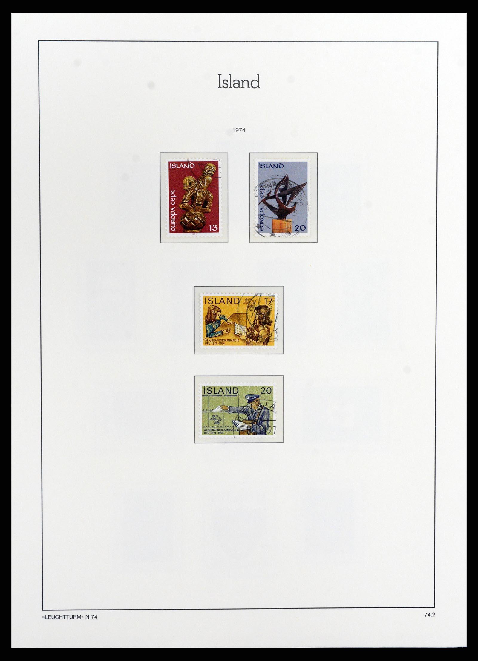 37804 047 - Stamp Collection 37804 Iceland 1873-2014.