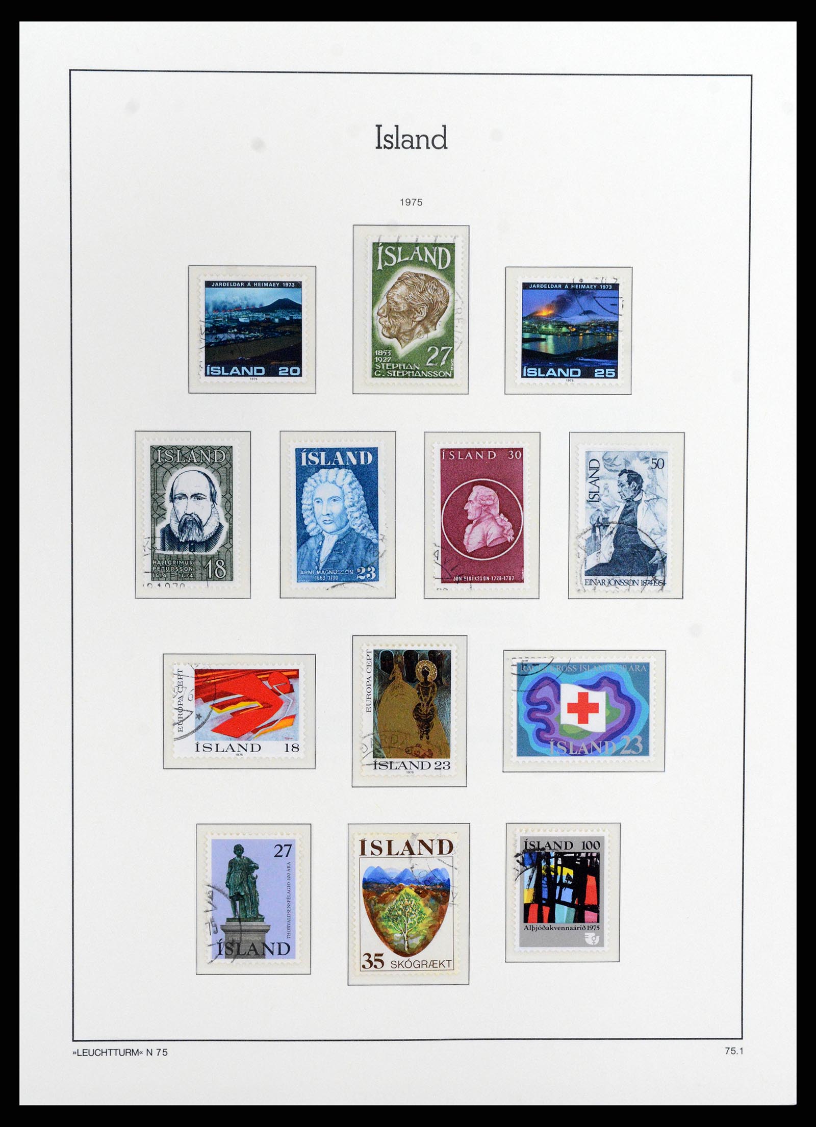37804 048 - Postzegelverzameling 37804 IJsland 1873-2014.