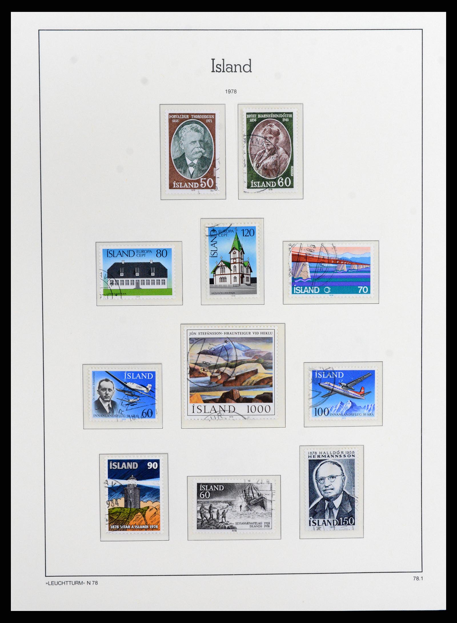 37804 051 - Stamp Collection 37804 Iceland 1873-2014.