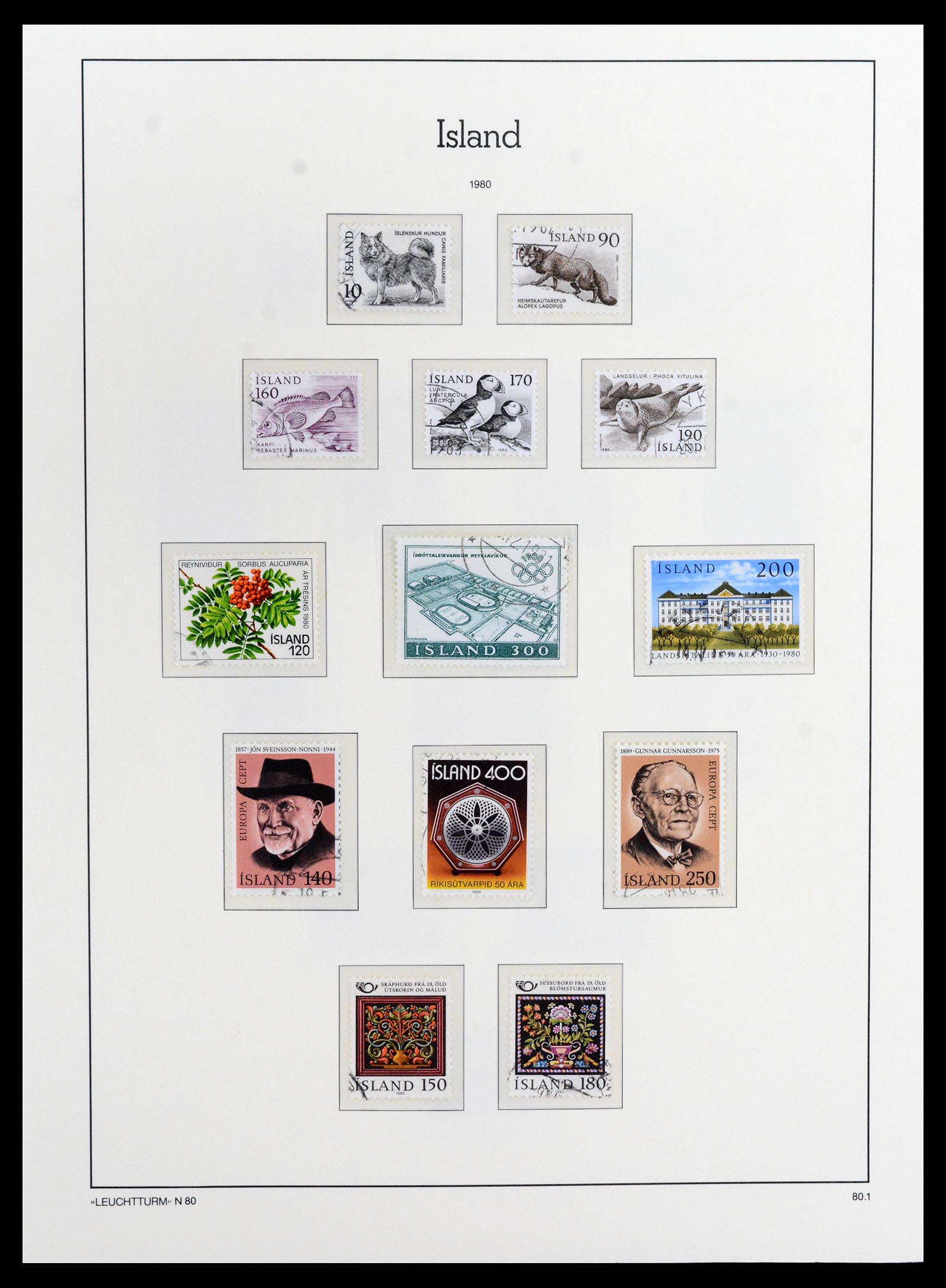 37804 053 - Postzegelverzameling 37804 IJsland 1873-2014.