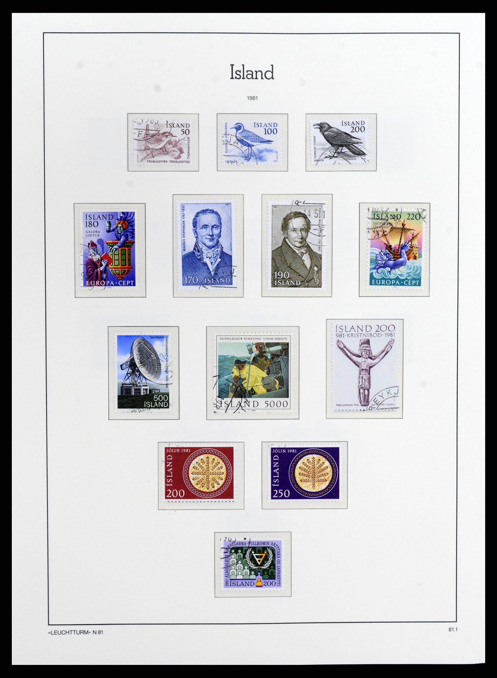 37804 054 - Postzegelverzameling 37804 IJsland 1873-2014.