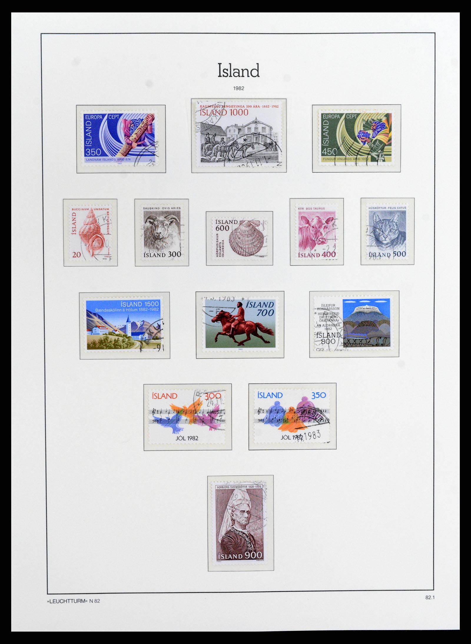 37804 055 - Postzegelverzameling 37804 IJsland 1873-2014.
