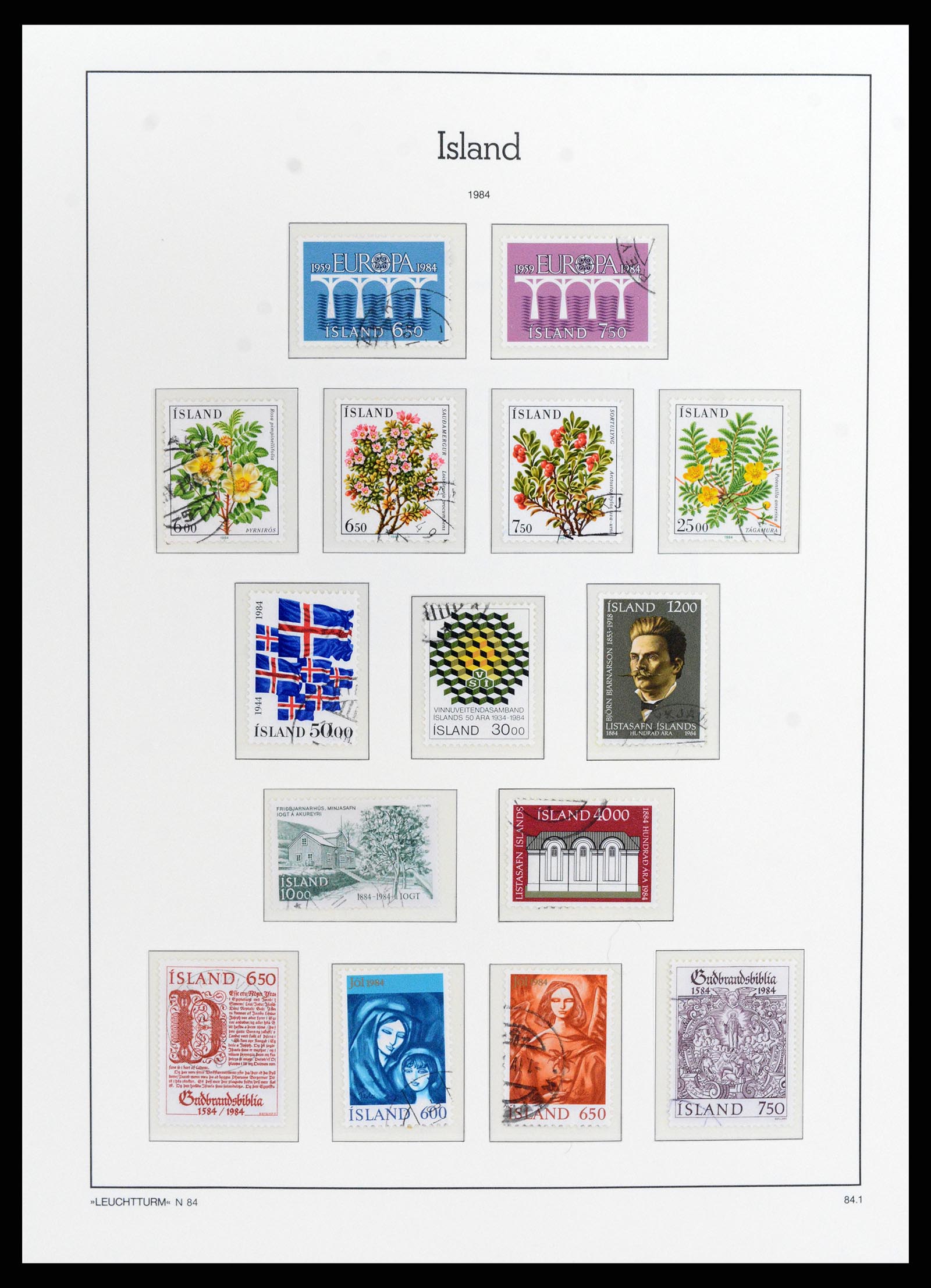 37804 060 - Stamp Collection 37804 Iceland 1873-2014.