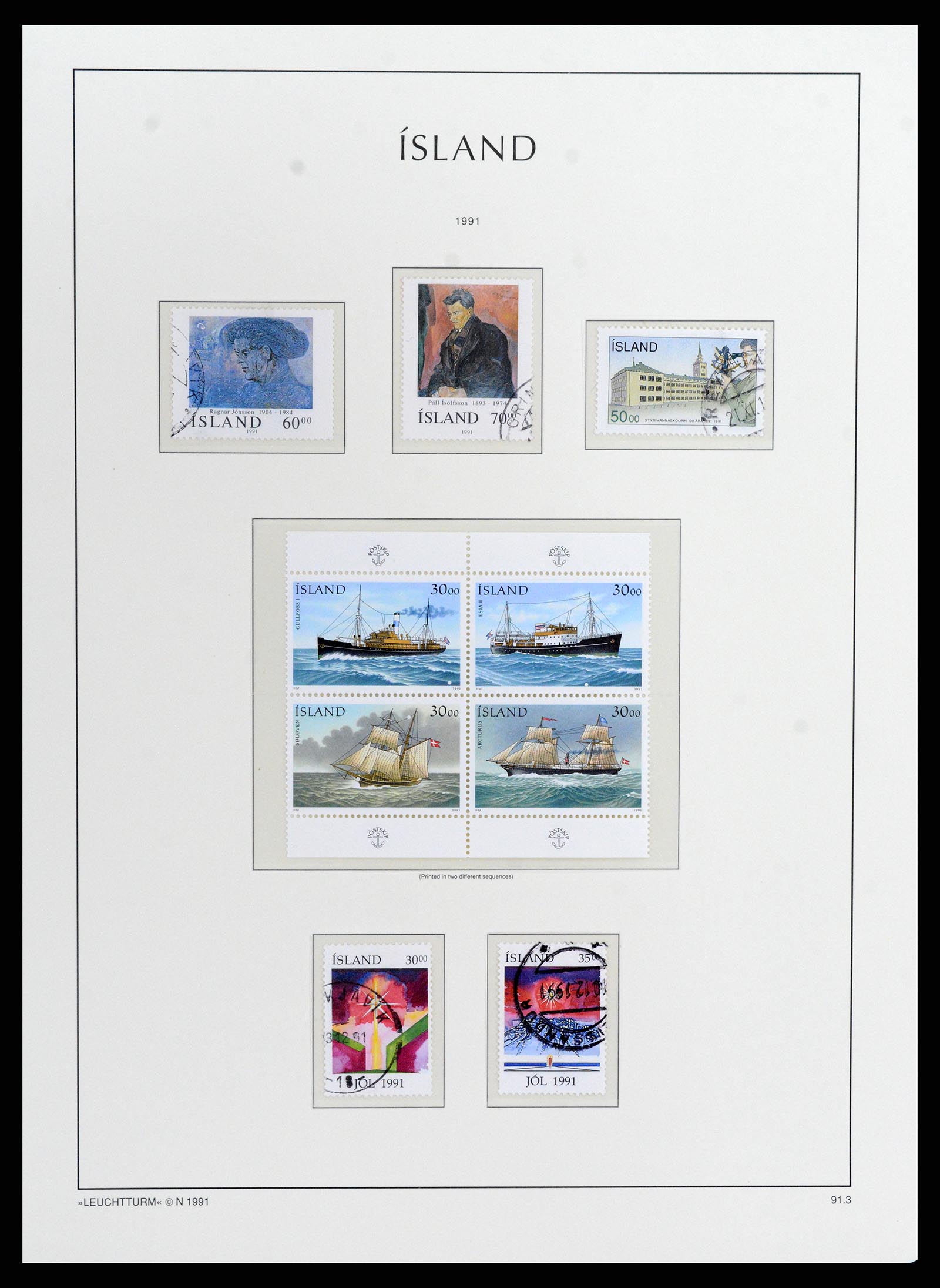 37804 075 - Stamp Collection 37804 Iceland 1873-2014.