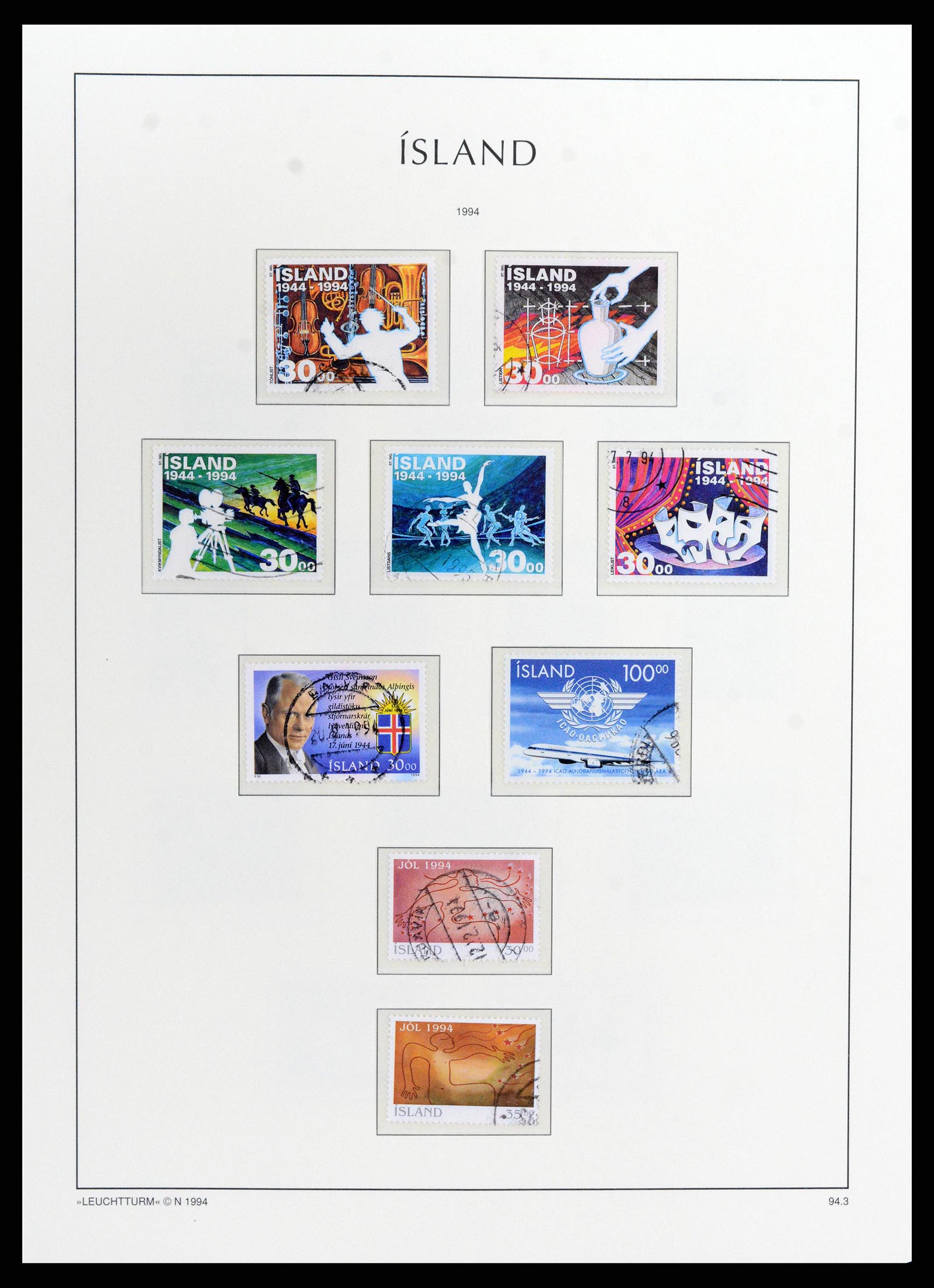37804 082 - Stamp Collection 37804 Iceland 1873-2014.