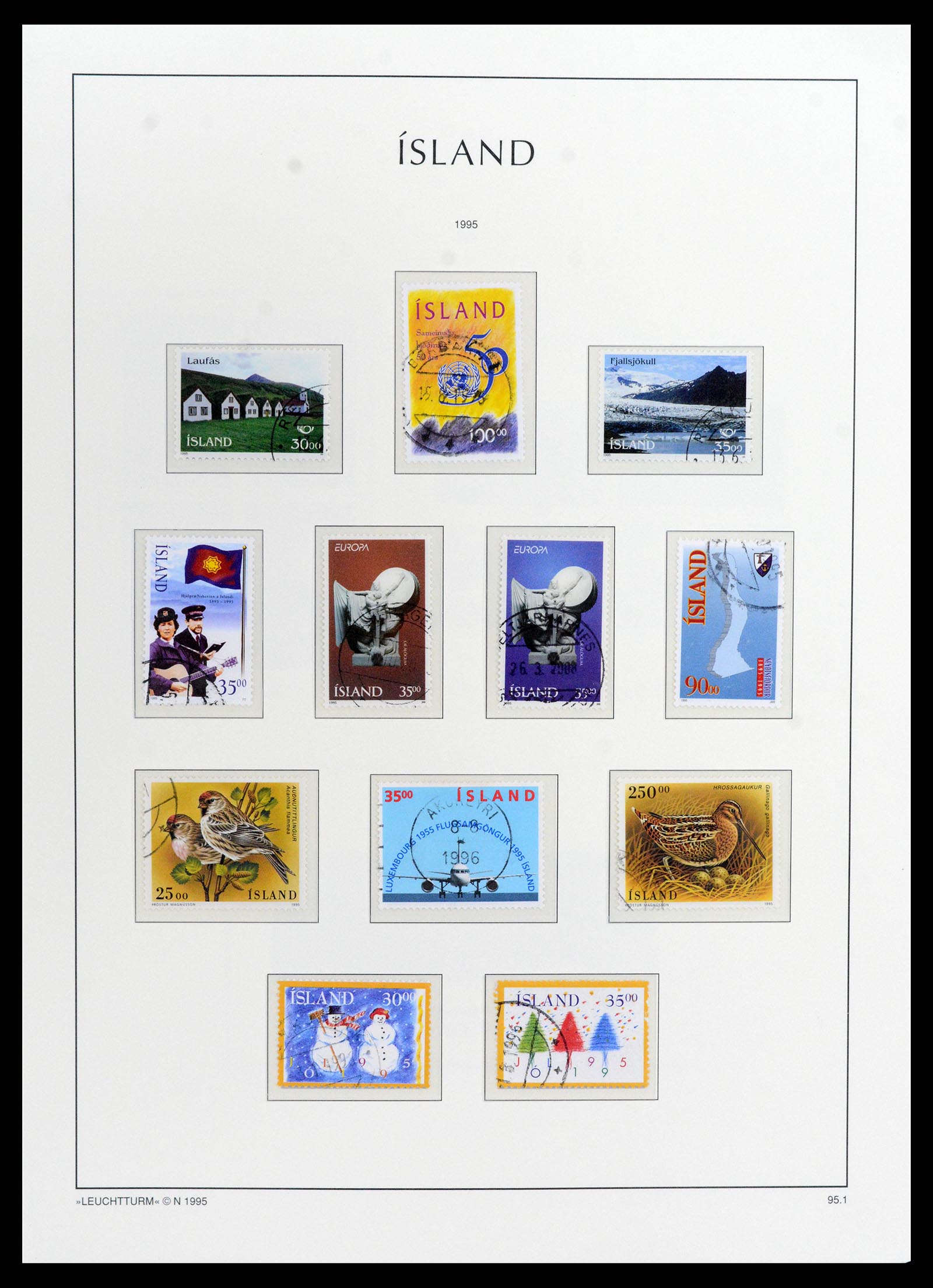 37804 083 - Stamp Collection 37804 Iceland 1873-2014.