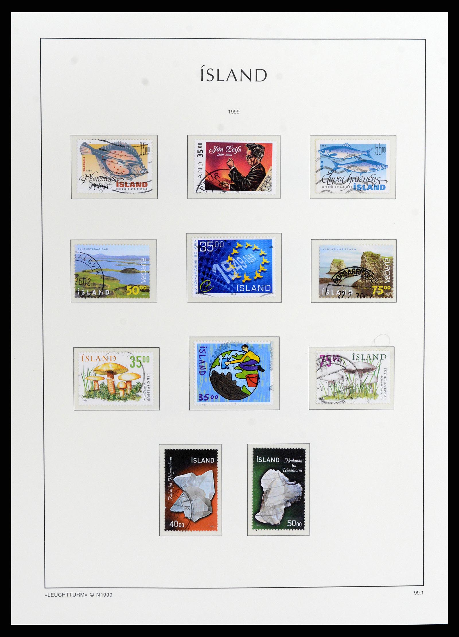 37804 092 - Stamp Collection 37804 Iceland 1873-2014.