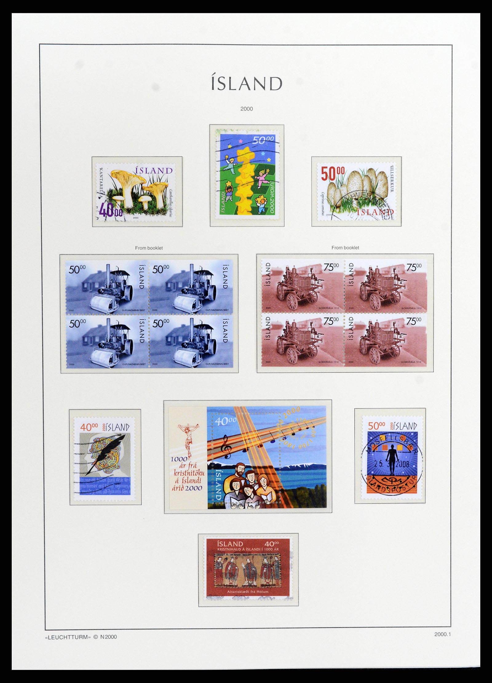37804 096 - Stamp Collection 37804 Iceland 1873-2014.