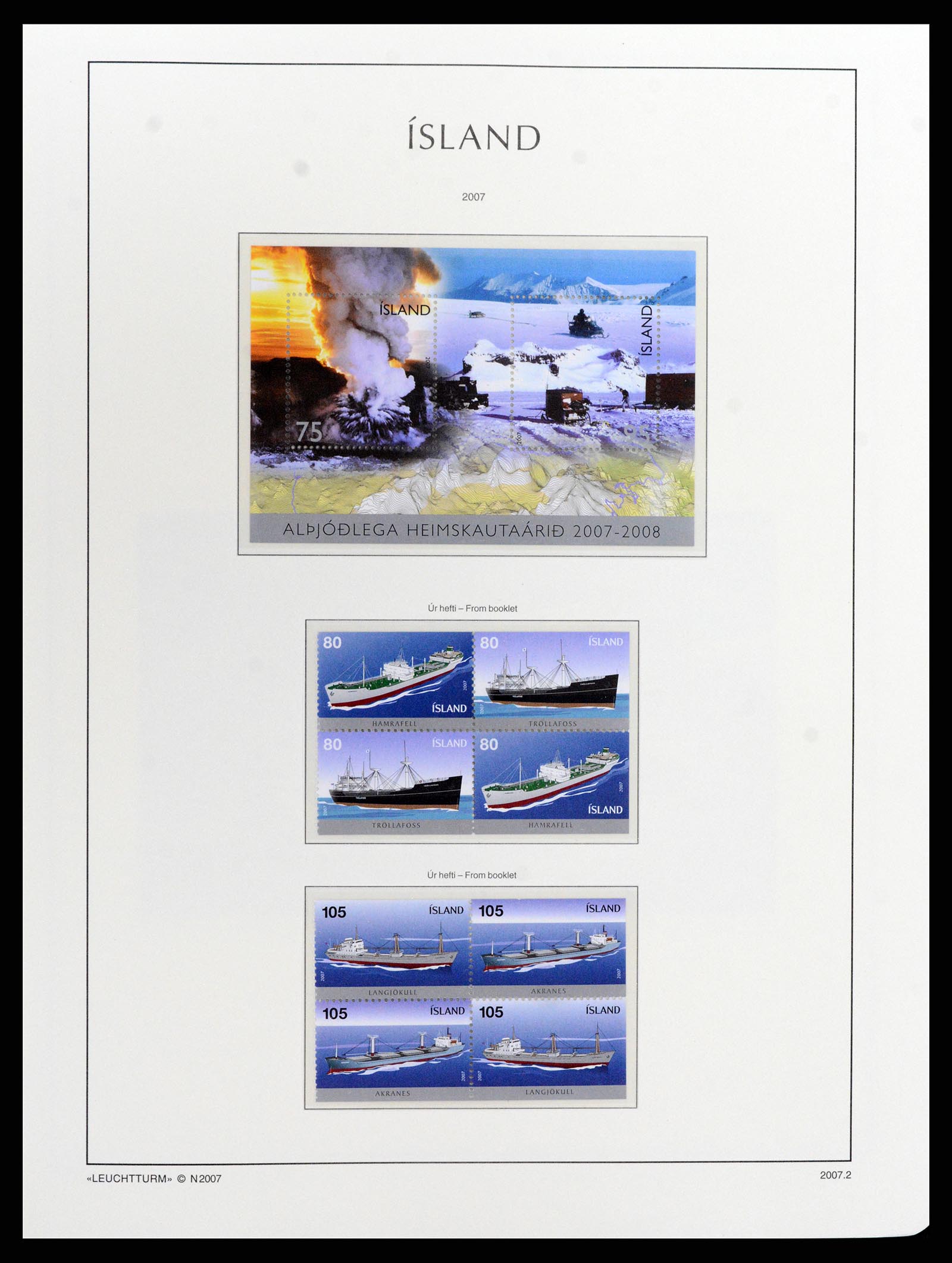 37804 124 - Stamp Collection 37804 Iceland 1873-2014.